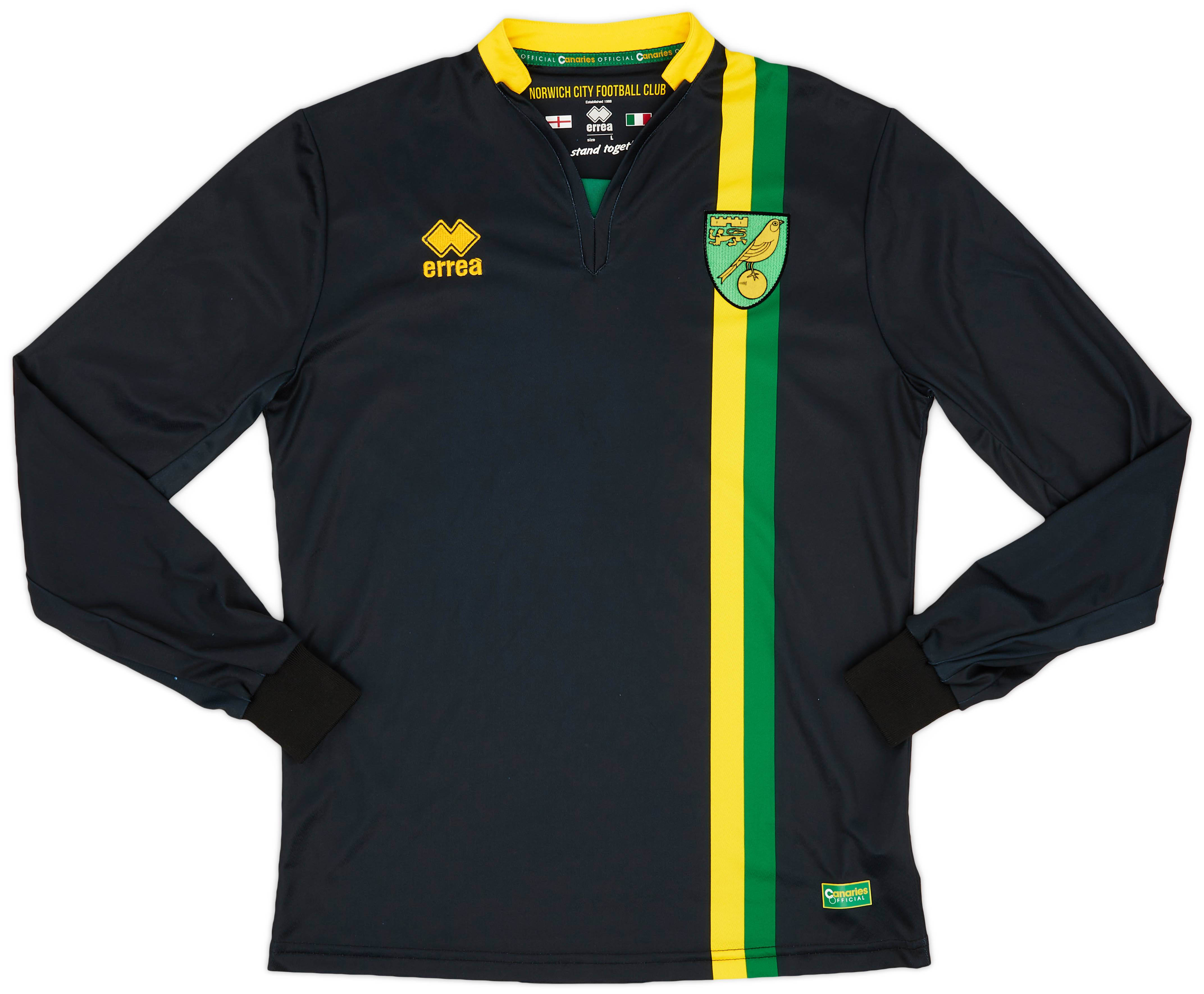 2016-17 Norwich Away L/S Shirt - 8/10 - (L)