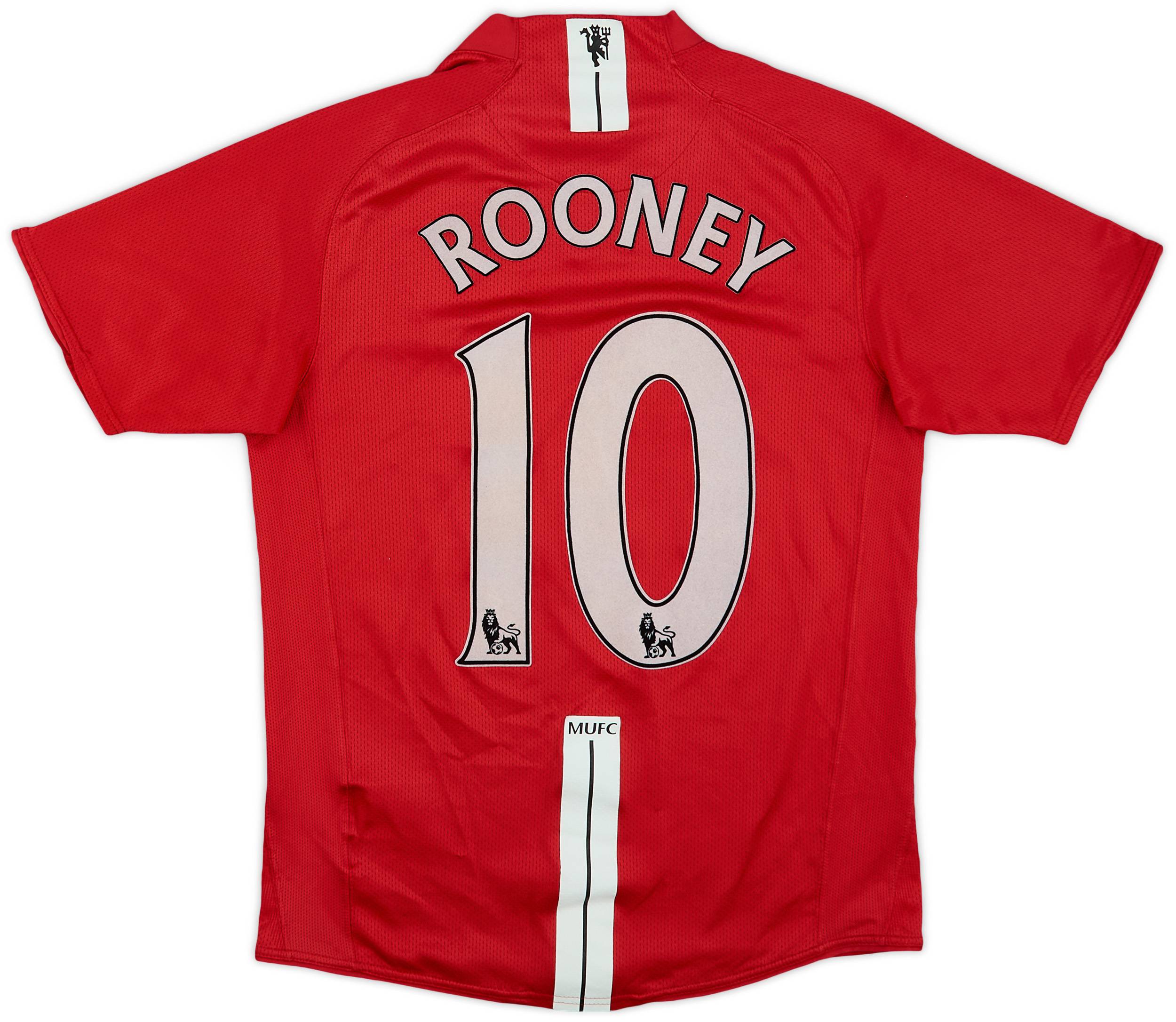 2007-09 Manchester United Home Shirt Rooney #10 - 7/10 - (S)