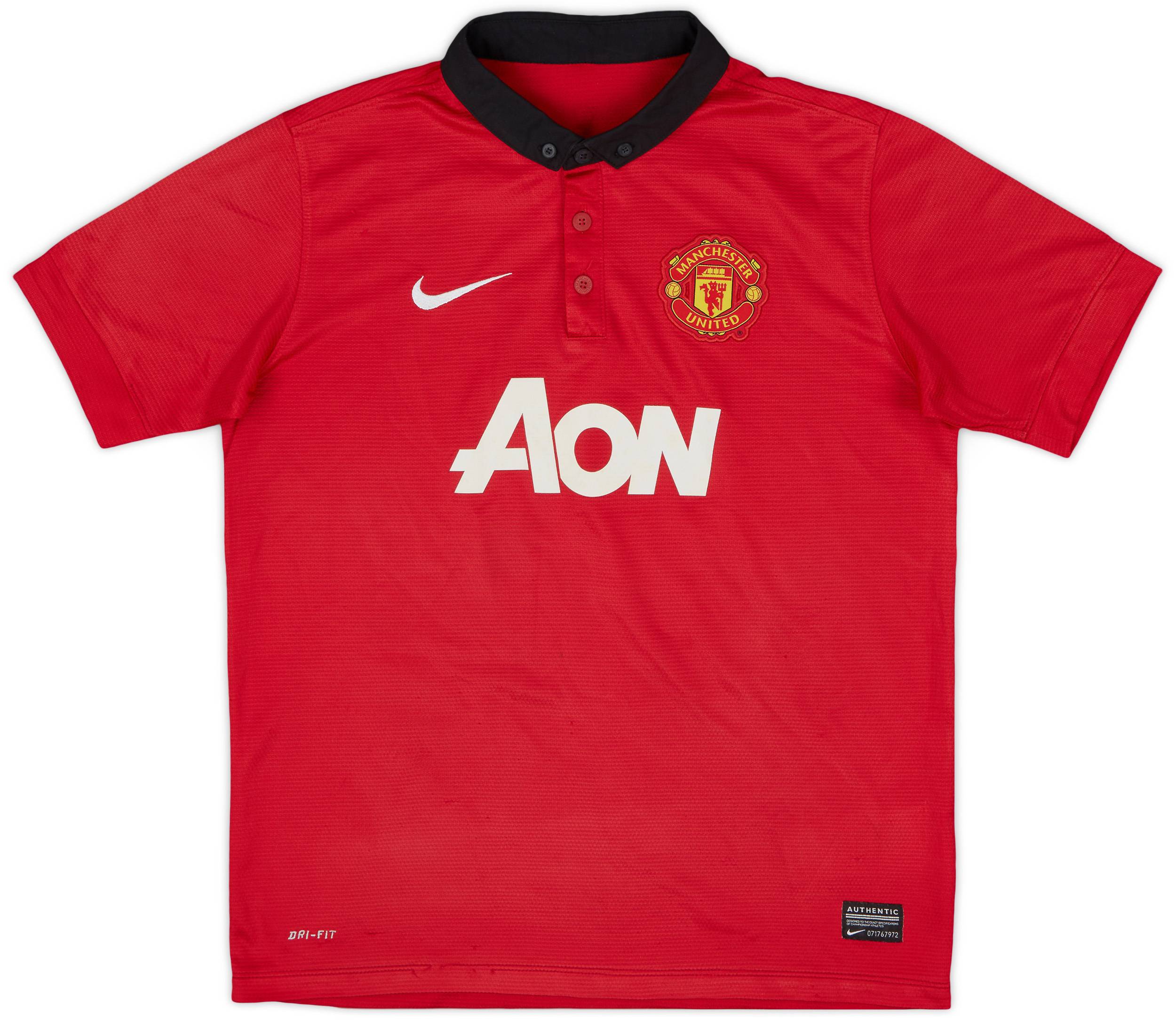 2013-14 Manchester United Home Shirt - 5/10 - (L.Boys)