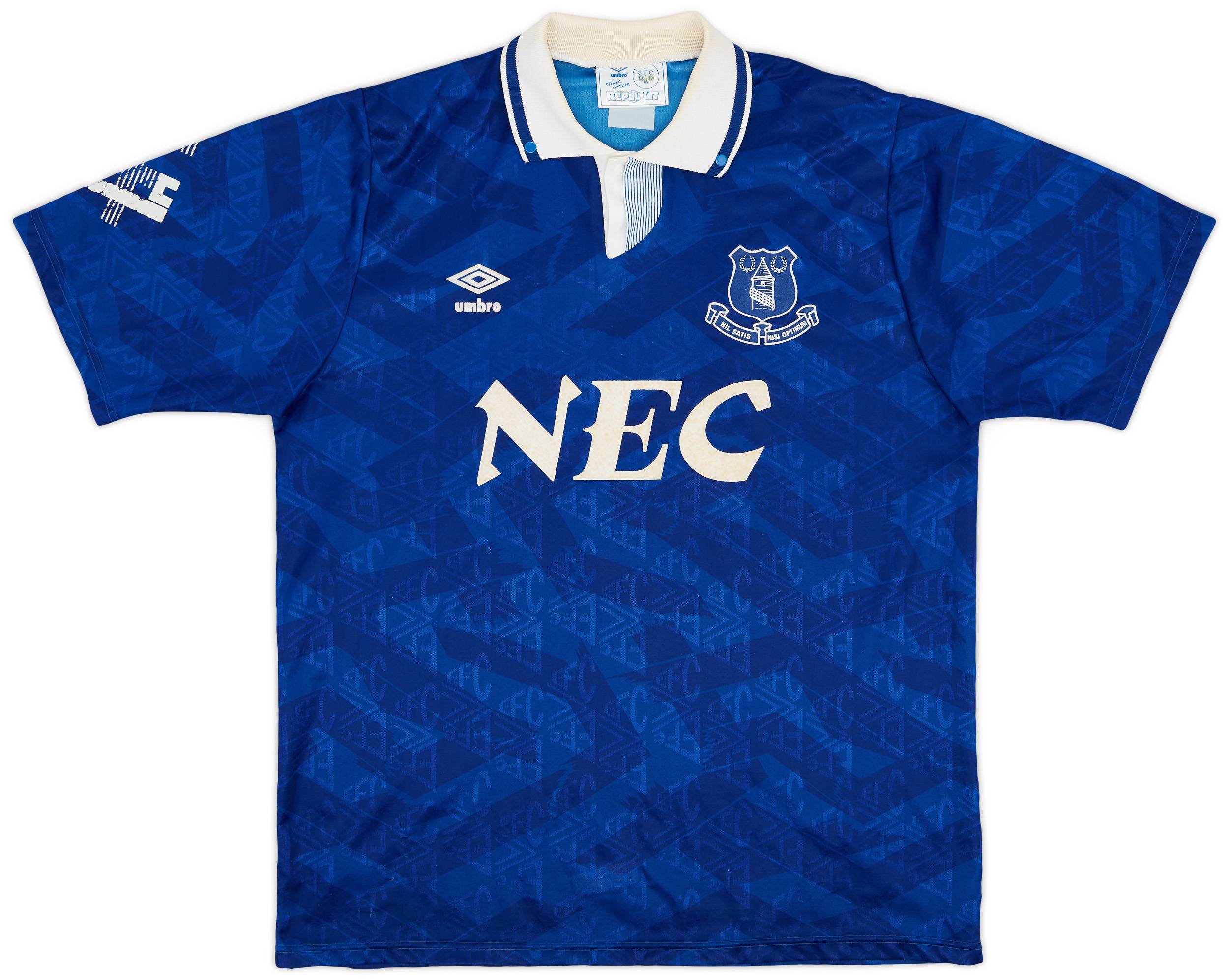 1991-93 Everton Home Shirt - 5/10 - (XL)