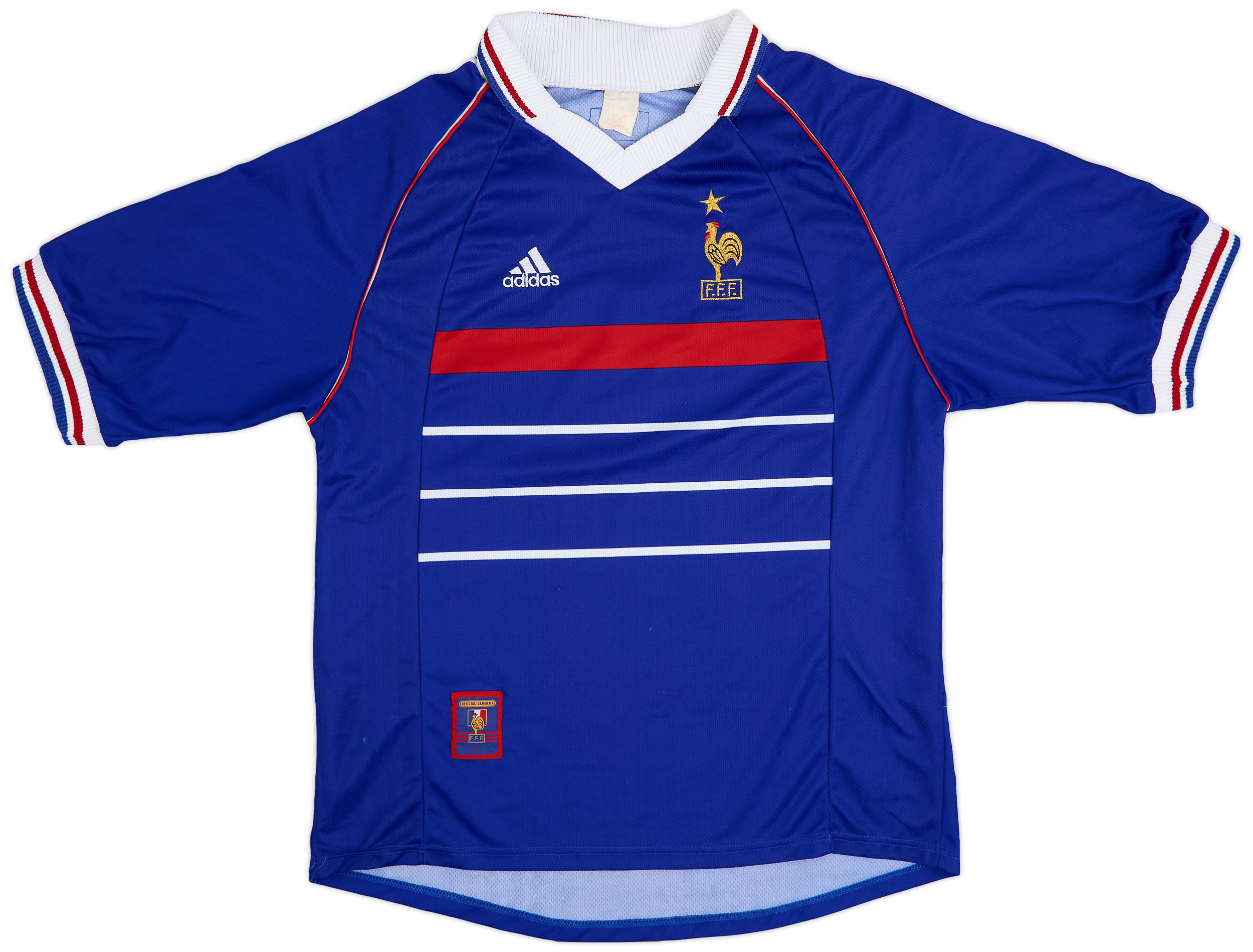 1998-00 France Home Shirt - 8/10 - (XL)