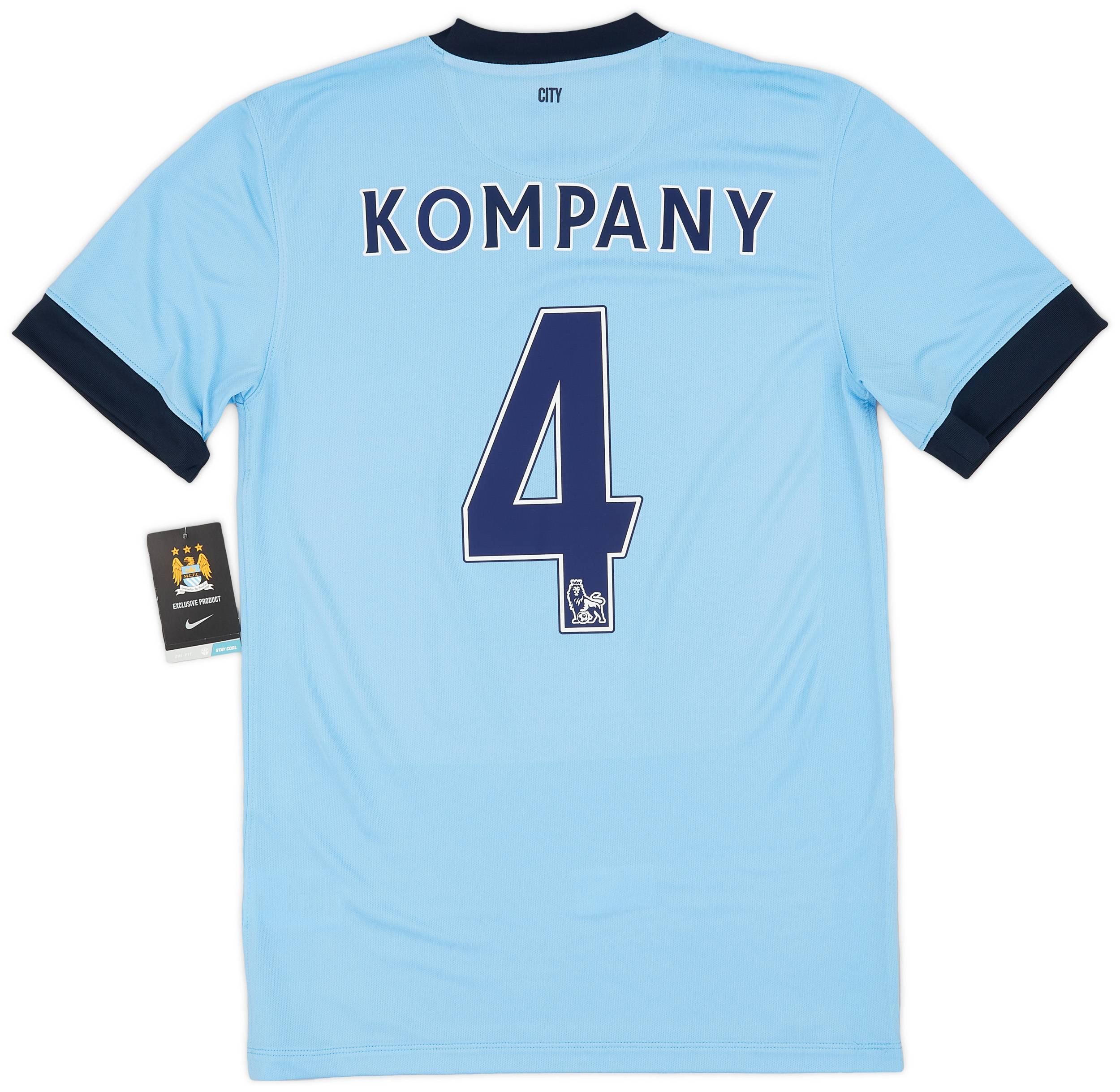 2014-15 Manchester City Home Shirt Kompany #4 (S)
