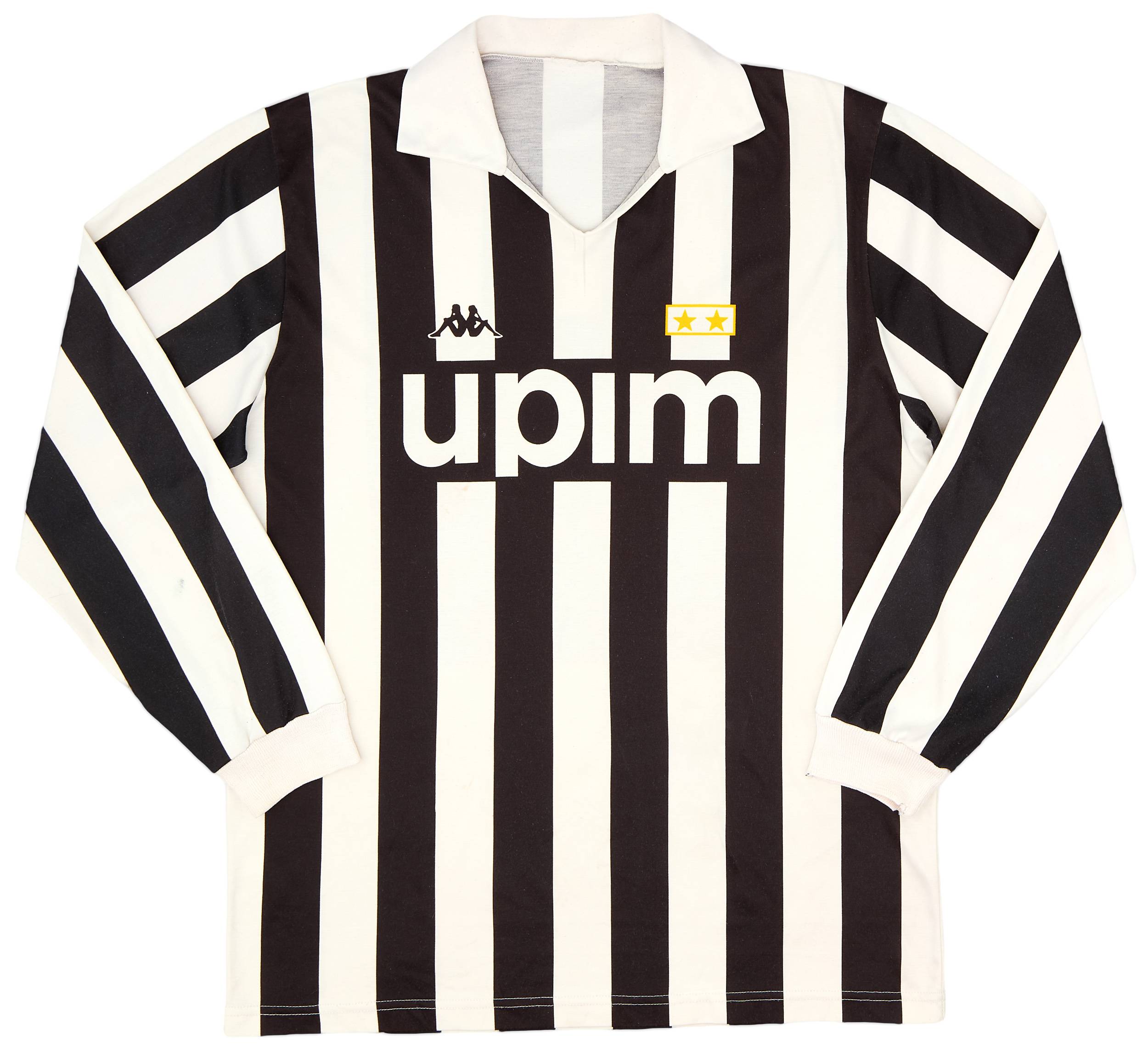 1989-90 Juventus Basic Home L/S Shirt - 7/10 - (L)