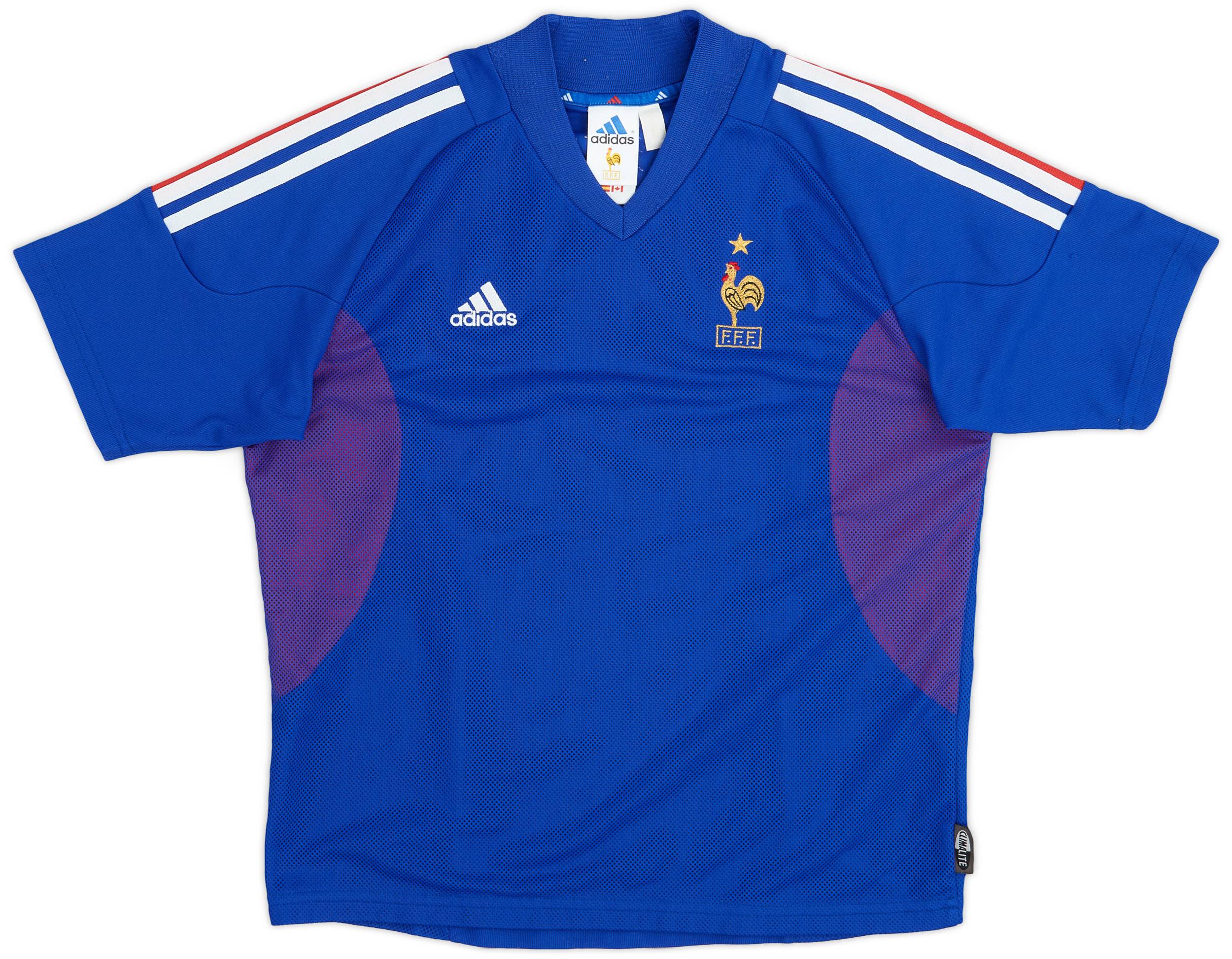 2002-04 France Home Shirt - 9/10 - (L.Boys)