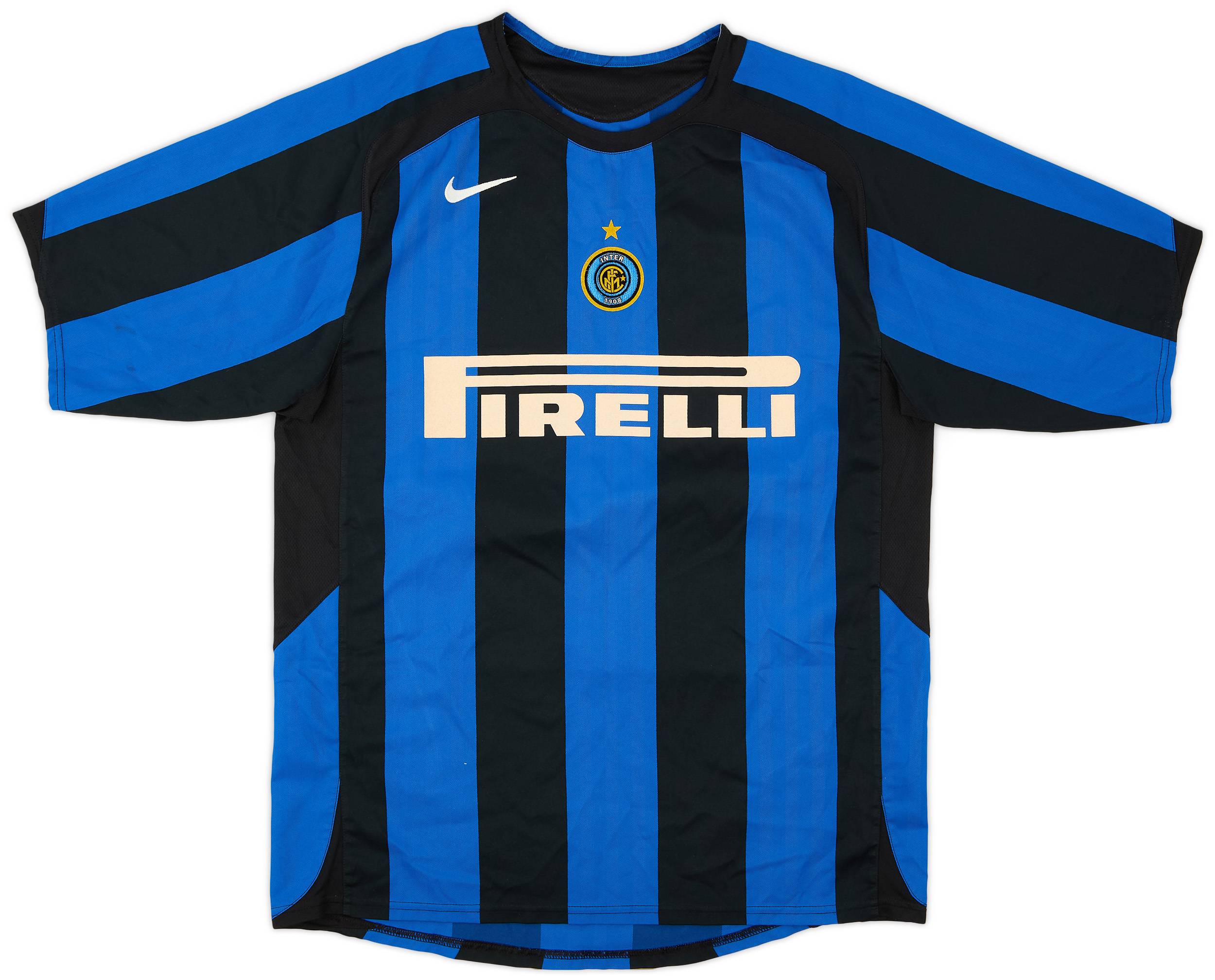 本当に信頼出来る商品 Milan Inter 2005-06 Home (M) - 6/10 - Shirt トップス