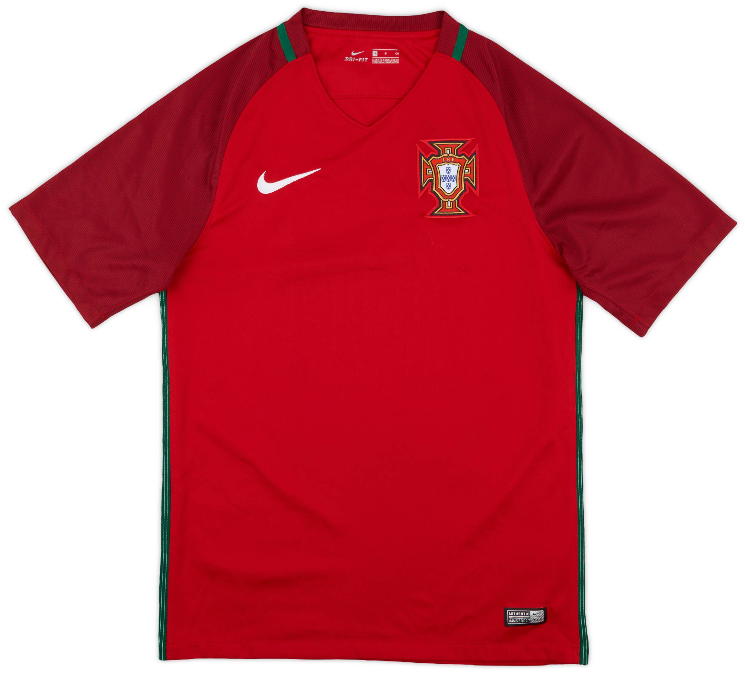 2016-18 Portugal Home Shirt - 9/10 - (S)