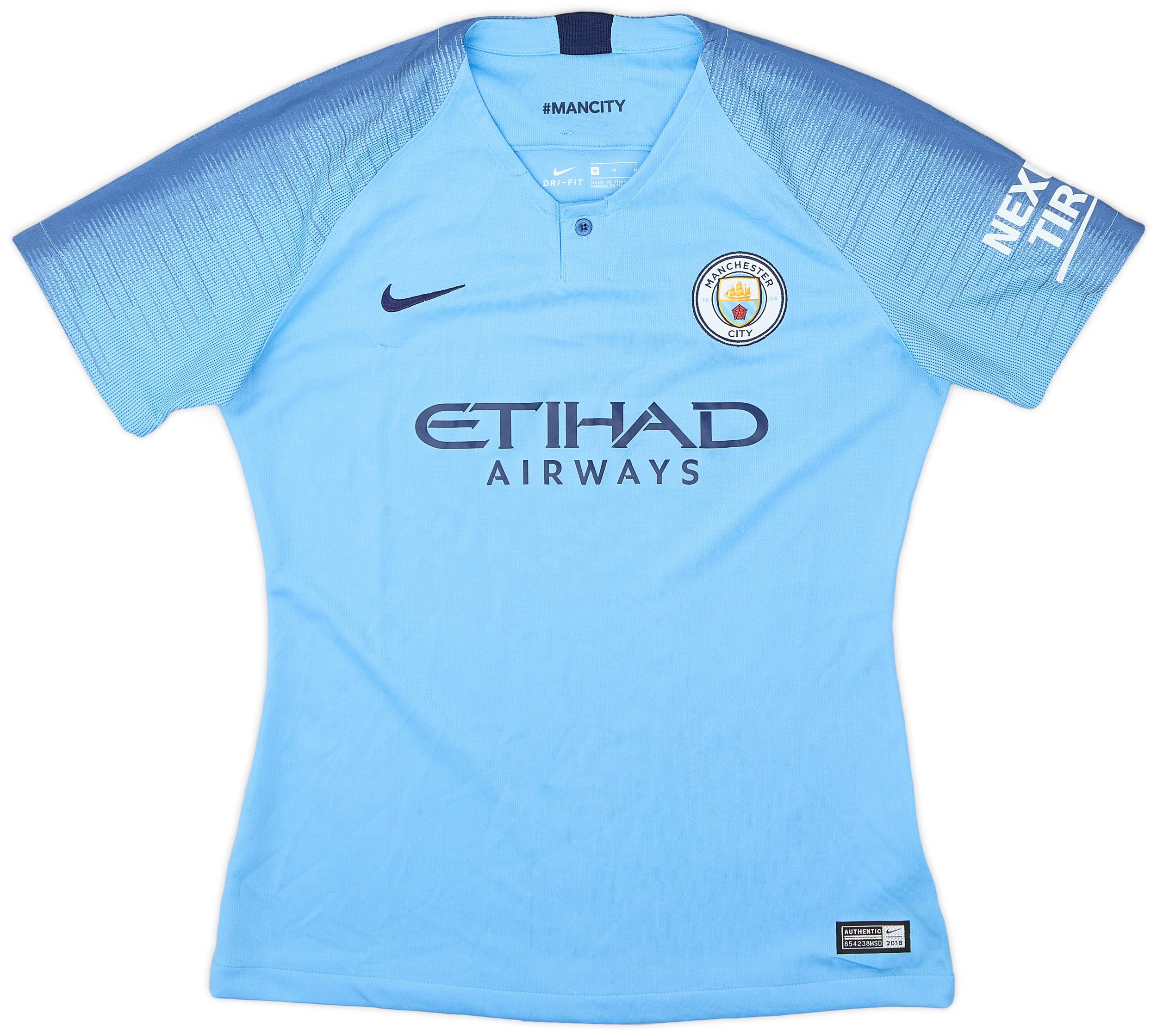 2018-19 Manchester City Home Shirt (Women's M) - 6/10 - (Women's M)
