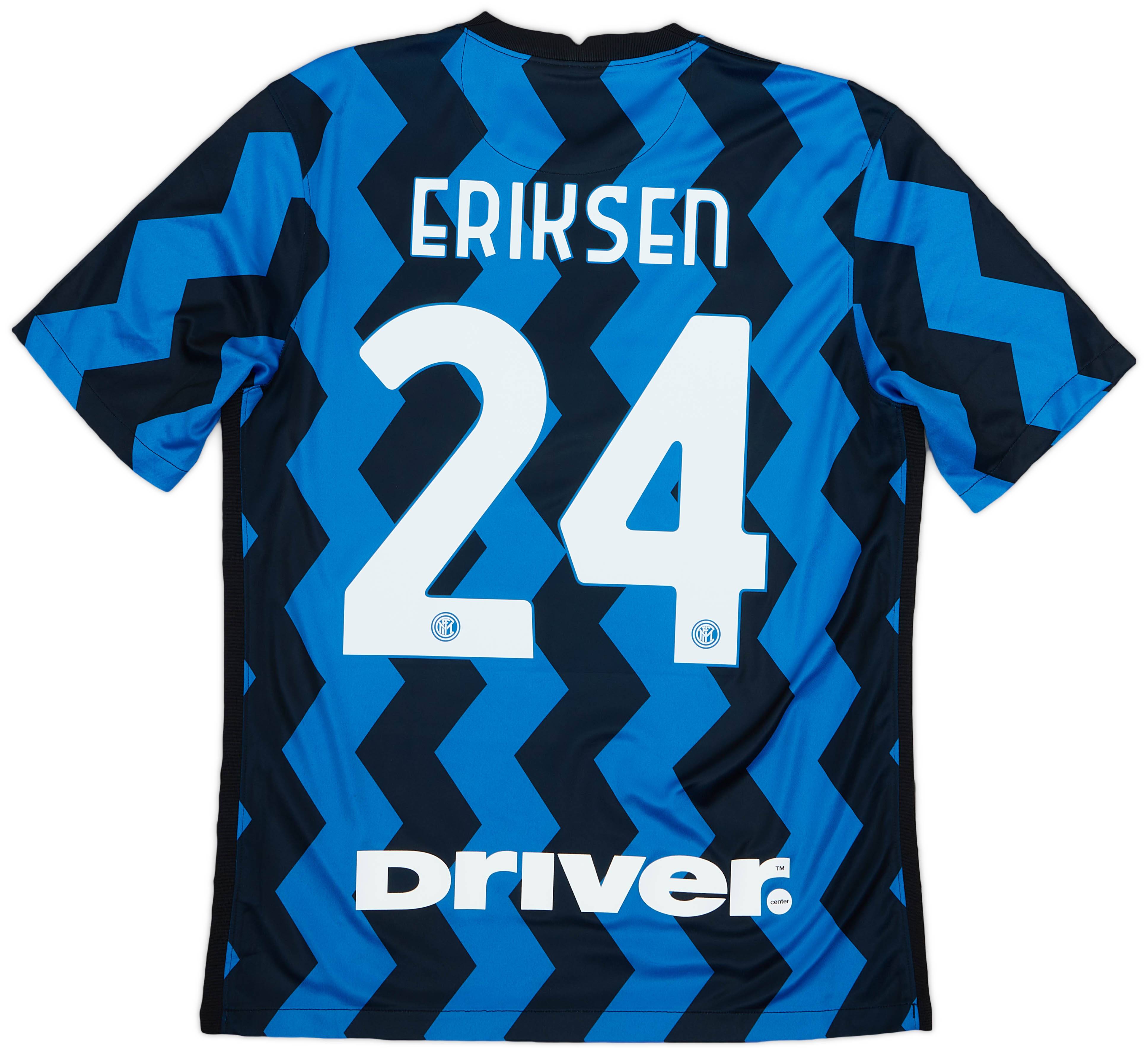 2020-21 Inter Milan Home Shirt Eriksen #24 - 9/10 - (M)