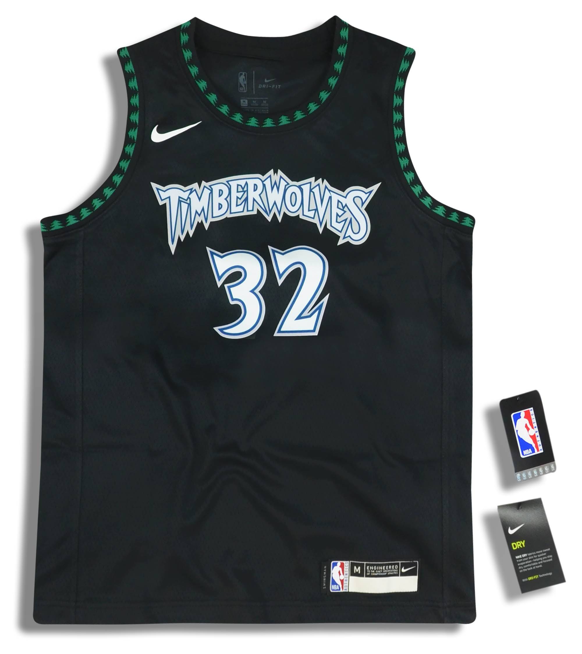 1996 Minnesota Timberwolves Towns 32 Nike Hardwood Classics Swingman Jersey Y W Tags
