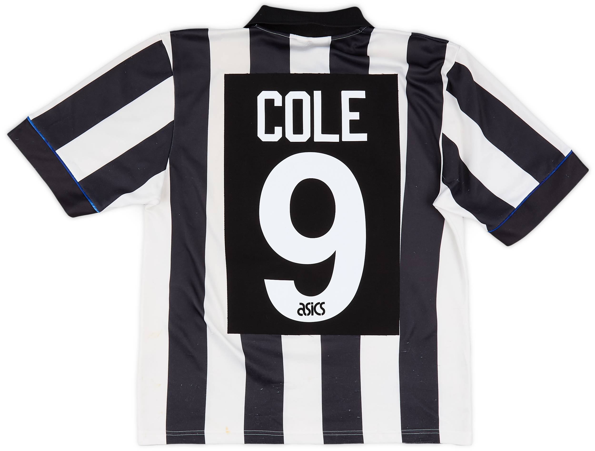 1993-95 Newcastle Home Shirt Cole #9 - 6/10 - (M)