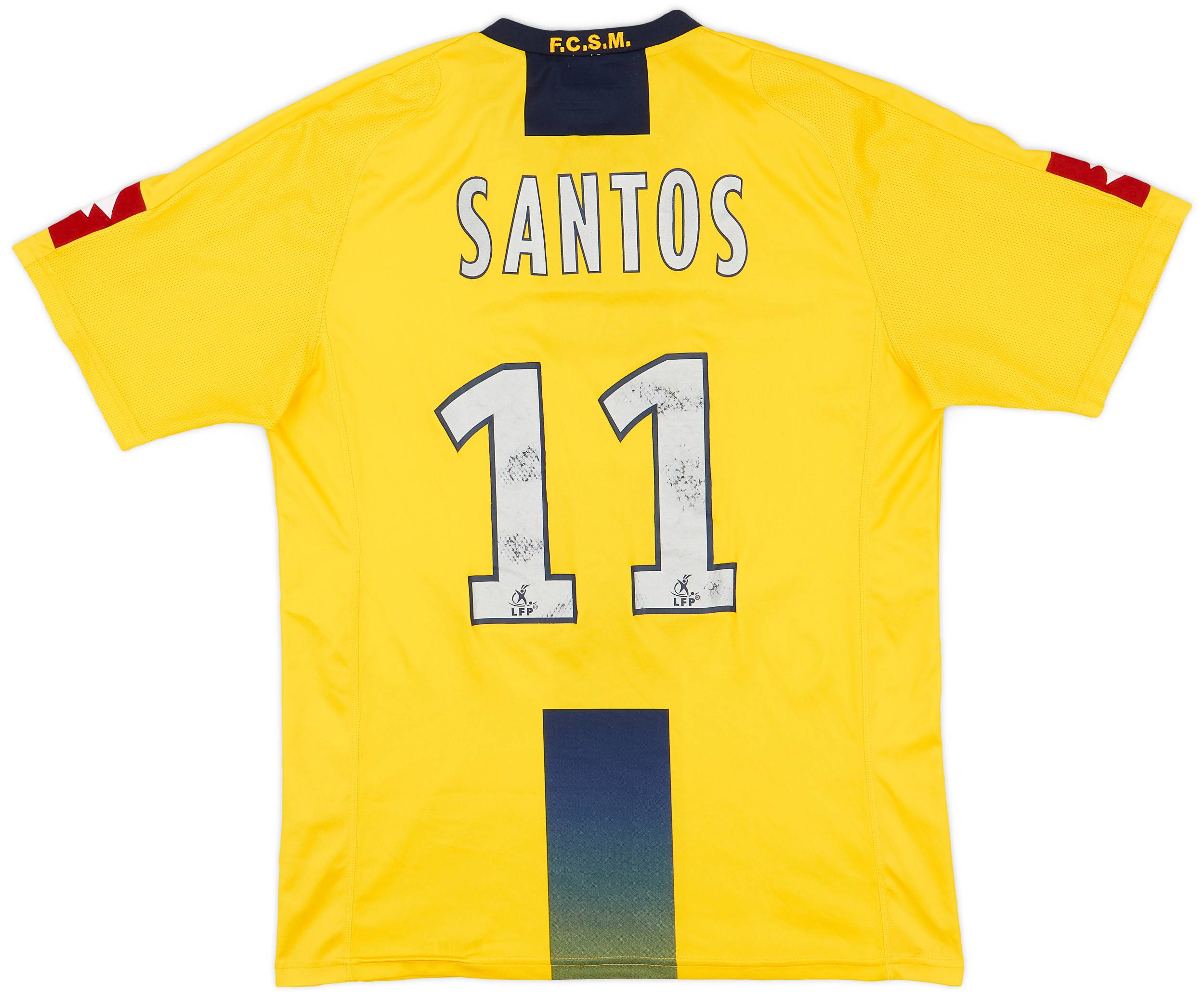 2008-09 Sochaux Home Shirt Santos #11 - 4/10 - (L)