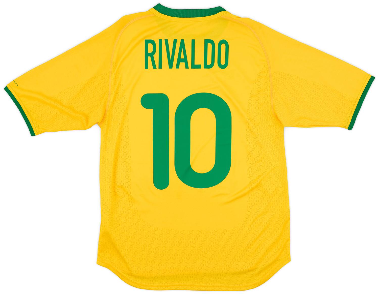 2000-02 Brazil Home Shirt Rivaldo #10 - 7/10 - (S)