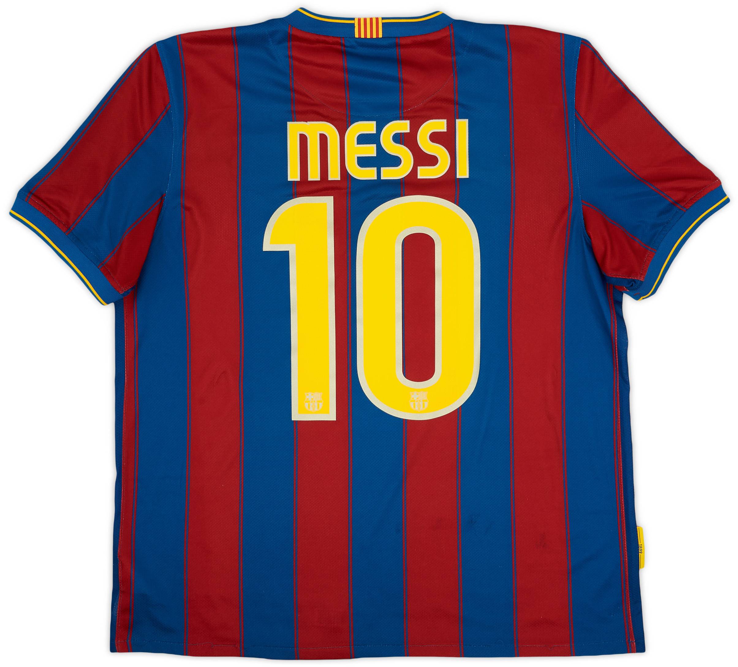 2009-10 Barcelona Home Shirt Messi #10 - 8/10 - (L)