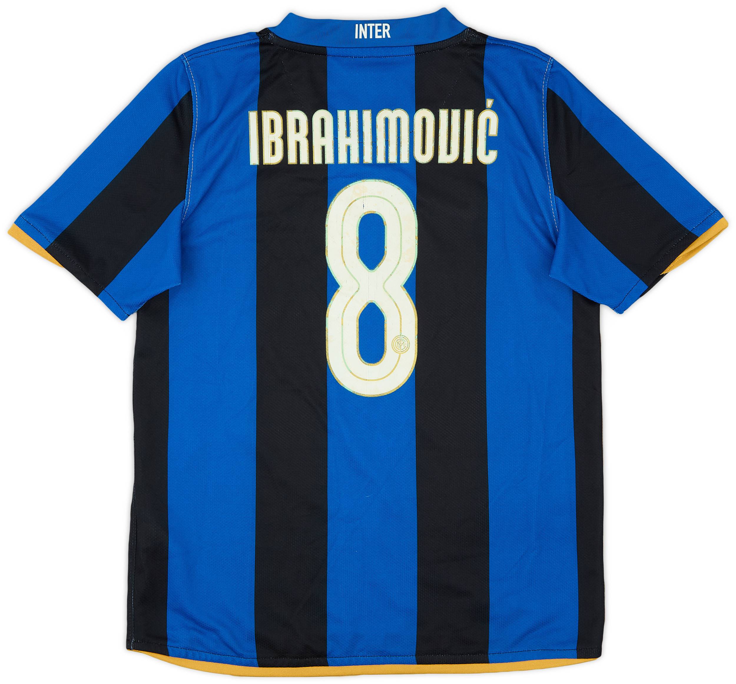 一番の贈り物 2008-09 (M.Boys) - 5/10 - #8 Ibrahimovic Shirt Home Milan Inter ウェア