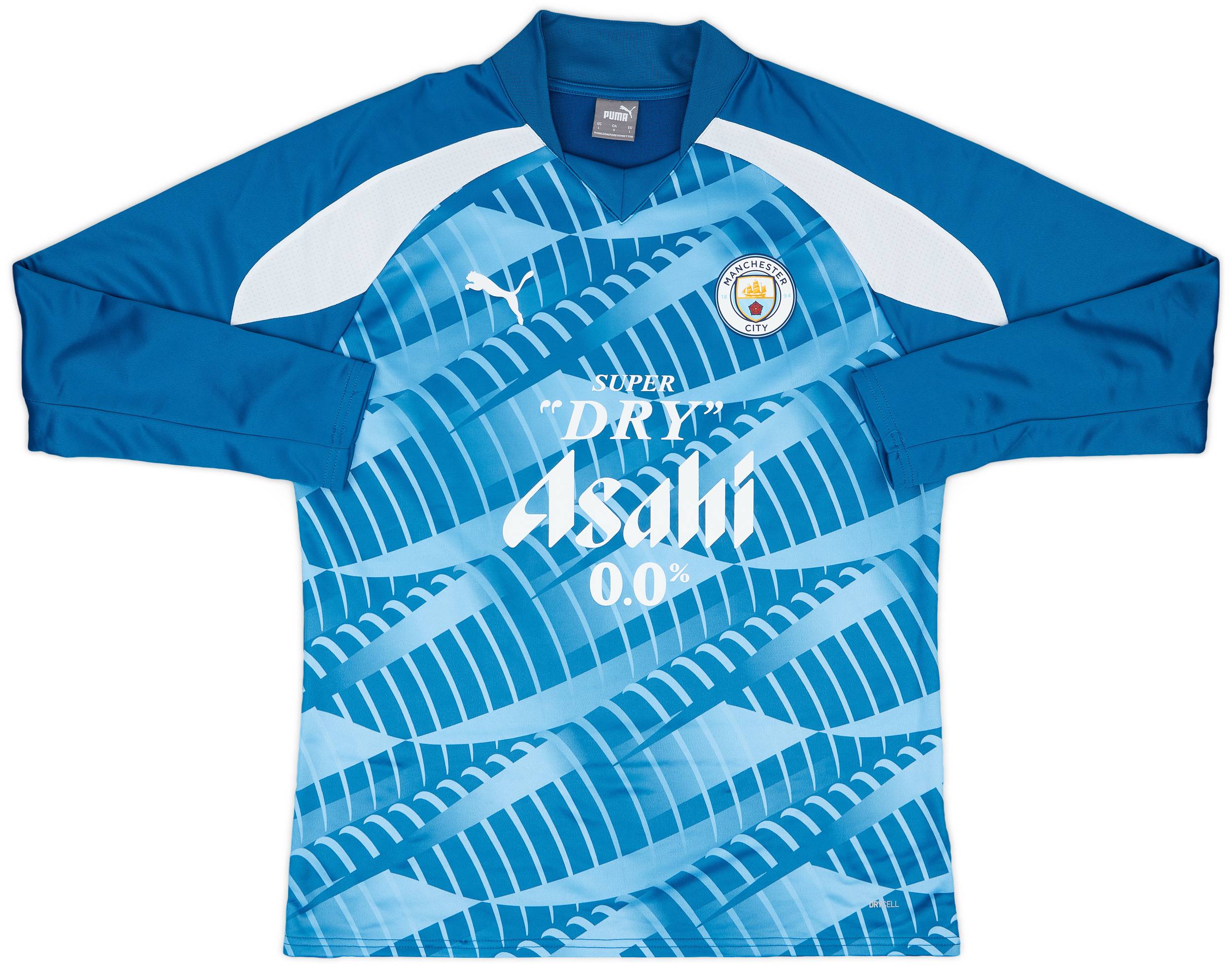 2023-24 Manchester City Player Issue Pre-Match Sweat Top - 9/10