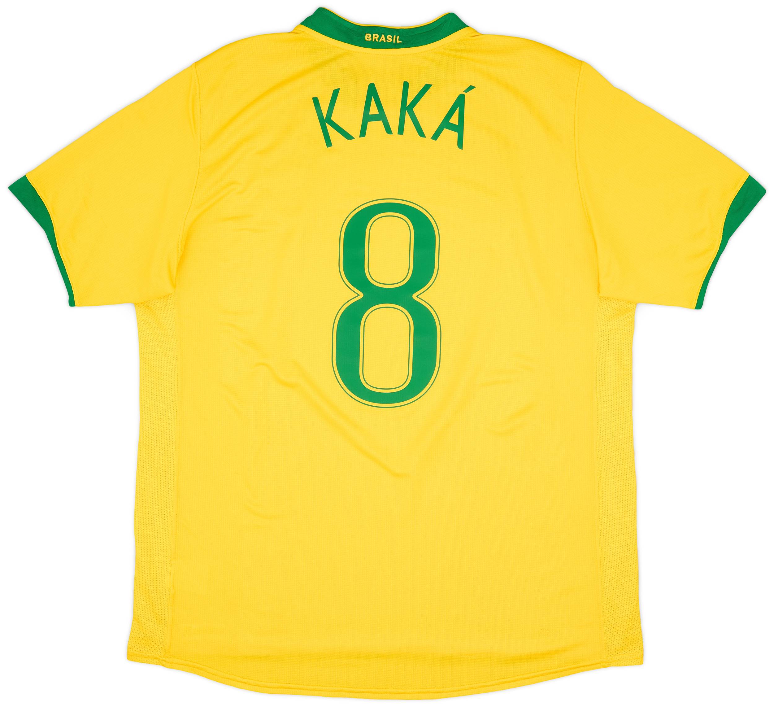 2006-08 Brazil Home Shirt Kaka #8 - 6/10 - (XL)