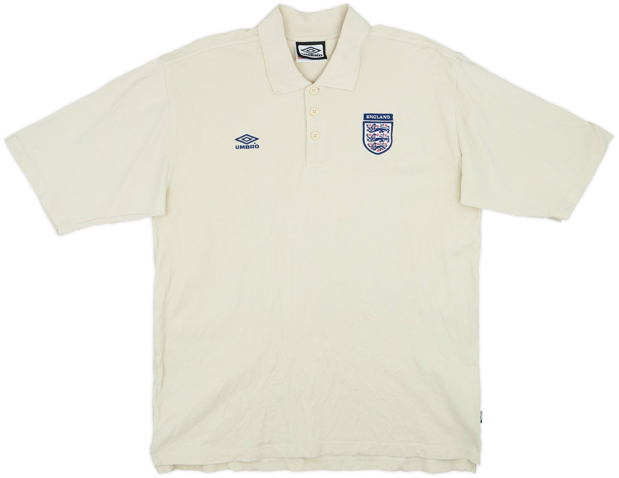 2000-02 England Umbro Polo Shirt - 8/10 - (XXL)