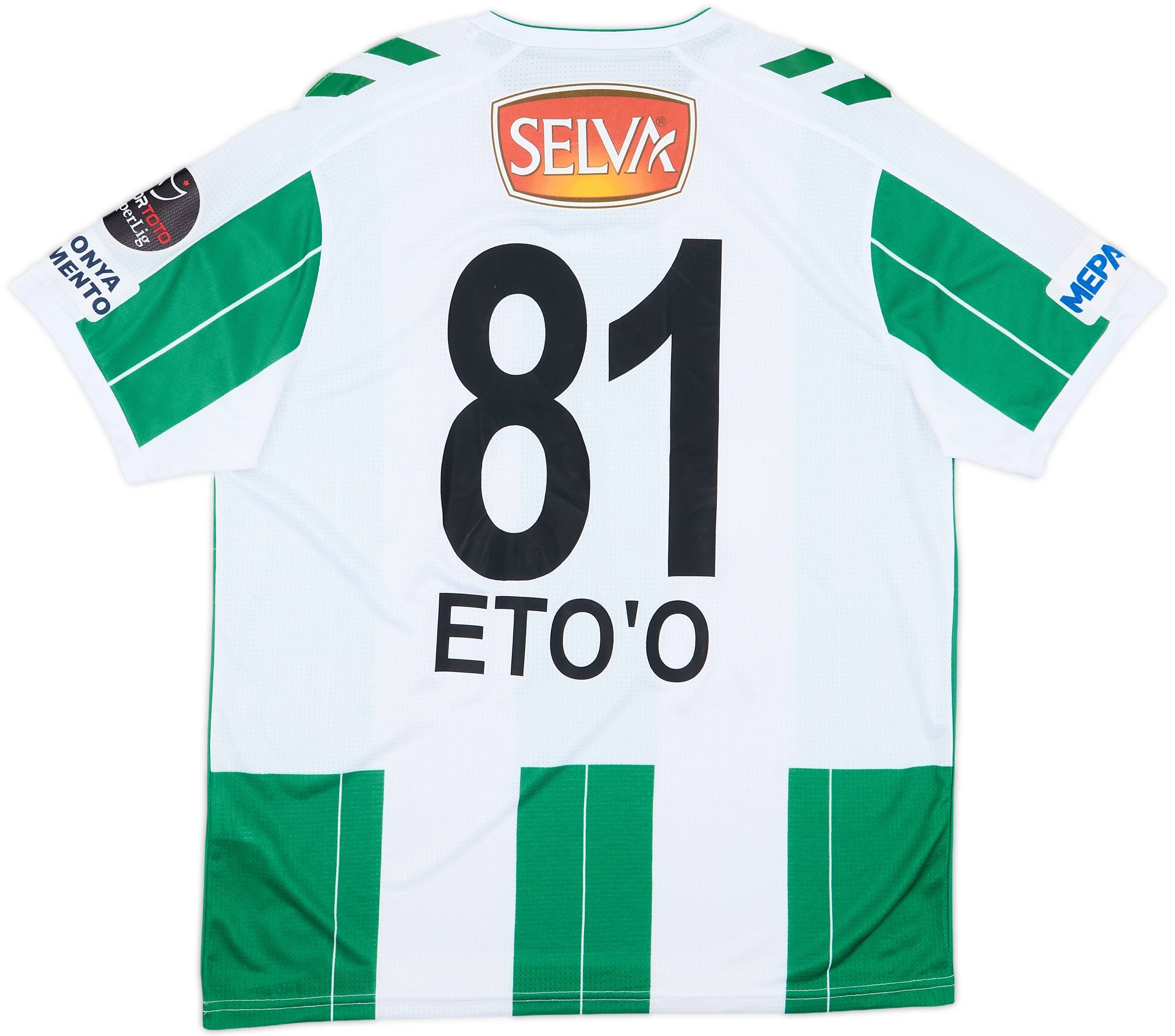 2017-18 Konyaspor Home Shirt Eto'o 81 - 8/10 - (L)