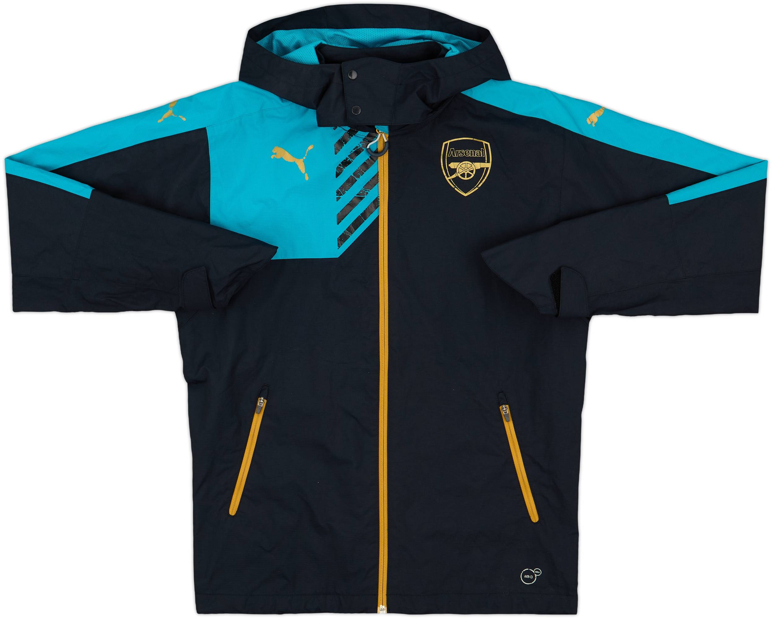 Puma Arsenal ジャージ S サイズ 15-16 アーセナル 未使用 2015-16 Arsenal Puma Hooded Rain Jacket - 5/10 - (XS)