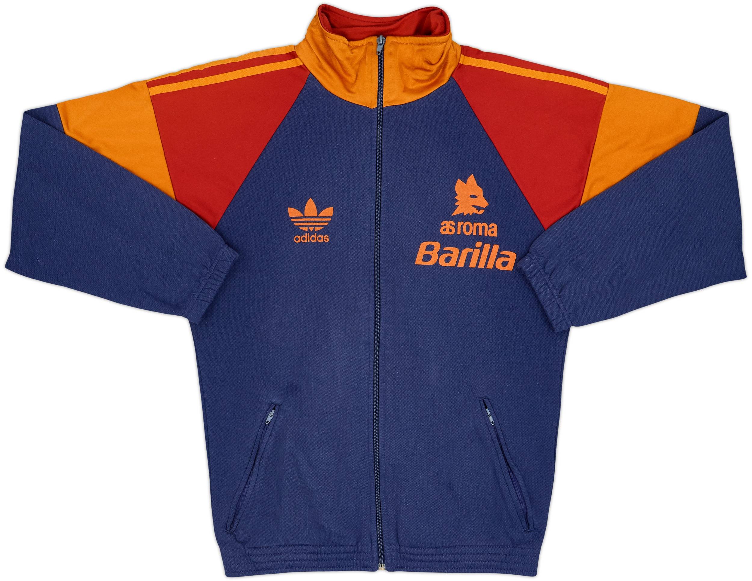 1991-92 Roma adidas Track Jacket - 8/10 - (XS)
