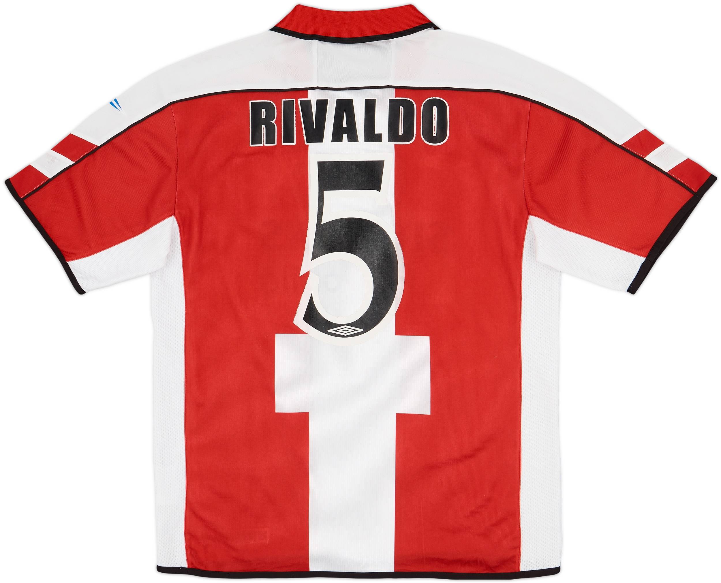 2003-04 Olympiakos Home Shirt Rivaldo #5 - 7/10 - (XL)
