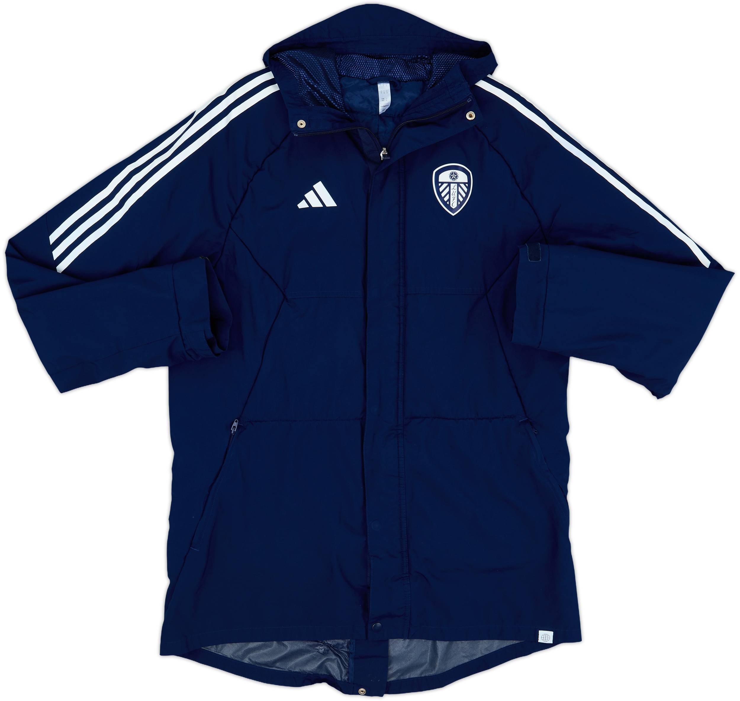 2023-24 Leeds adidas Padded Bench Coat - 8/10 - (M)