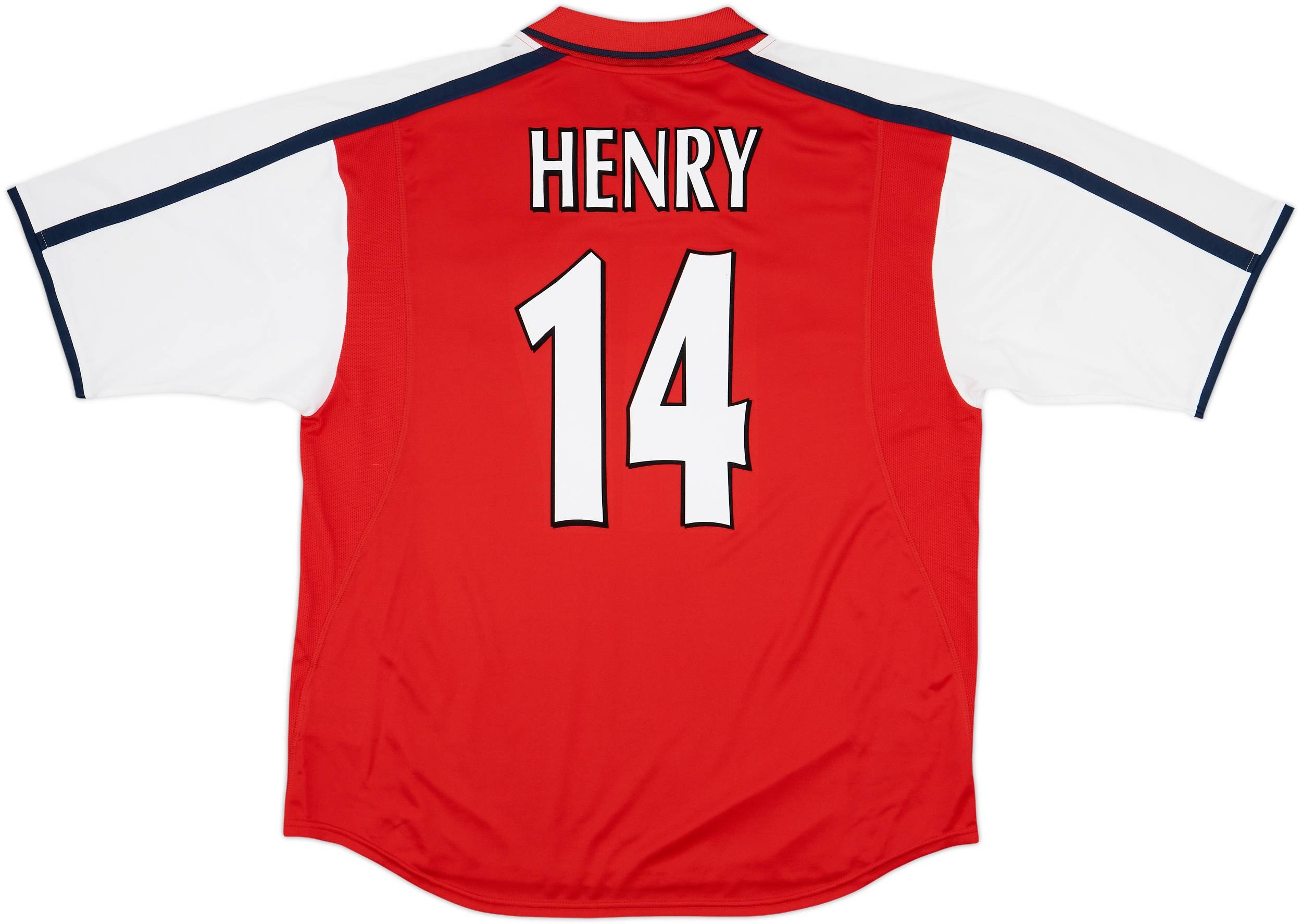2000-02 Arsenal Home Shirt Henry #14 - 8/10 - (XL)