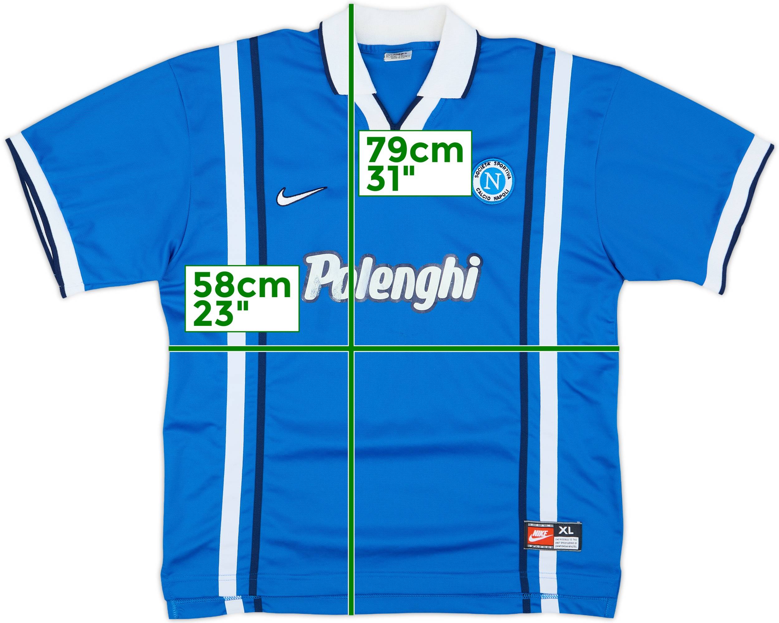 1997-98 Napoli Home Shirt - 6/10 - (XL)
