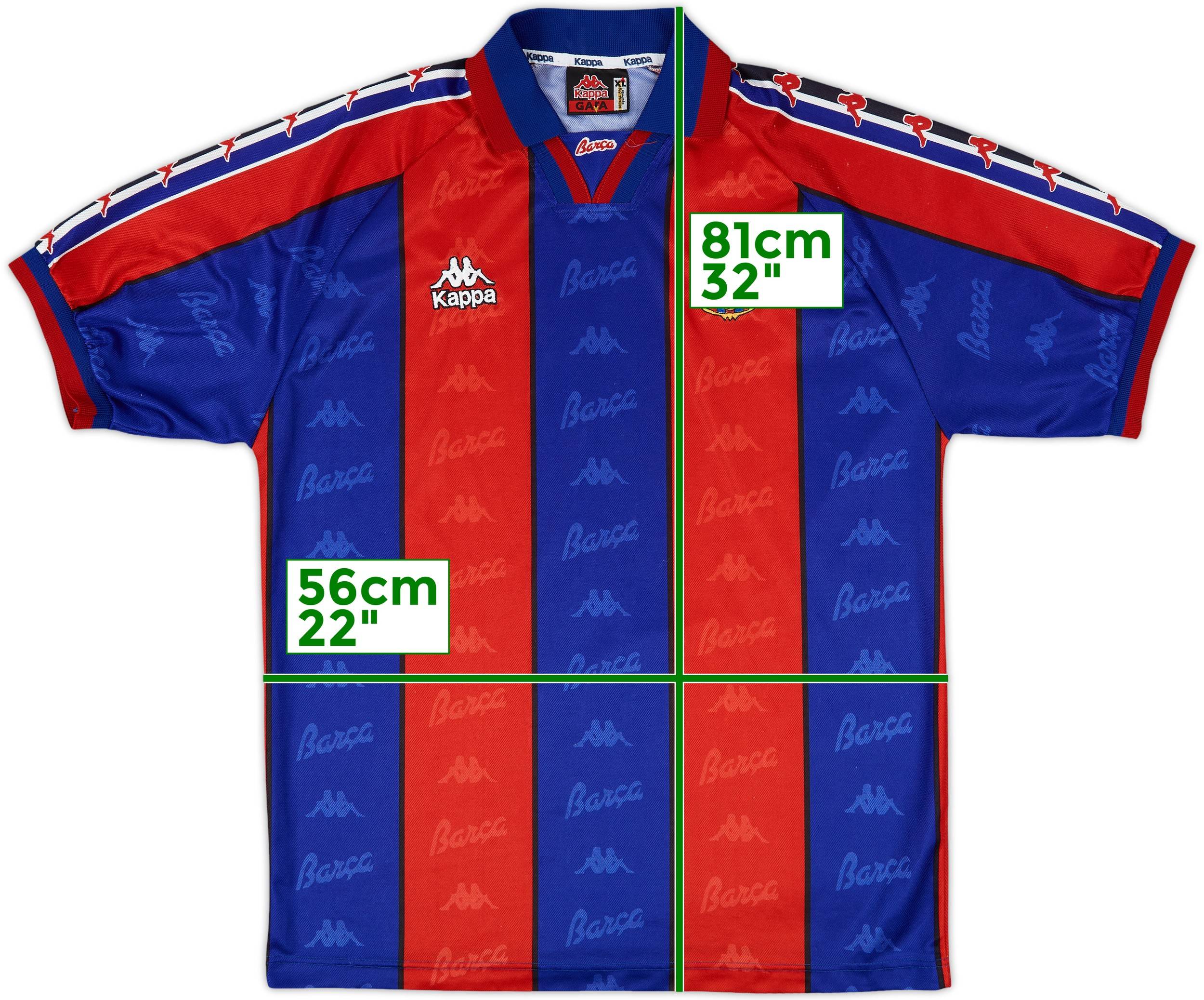 ボルトン　95-97 ホーム　ユニフォーム 1995-97 Barcelona Home Shirt - 9/10 - (XL)