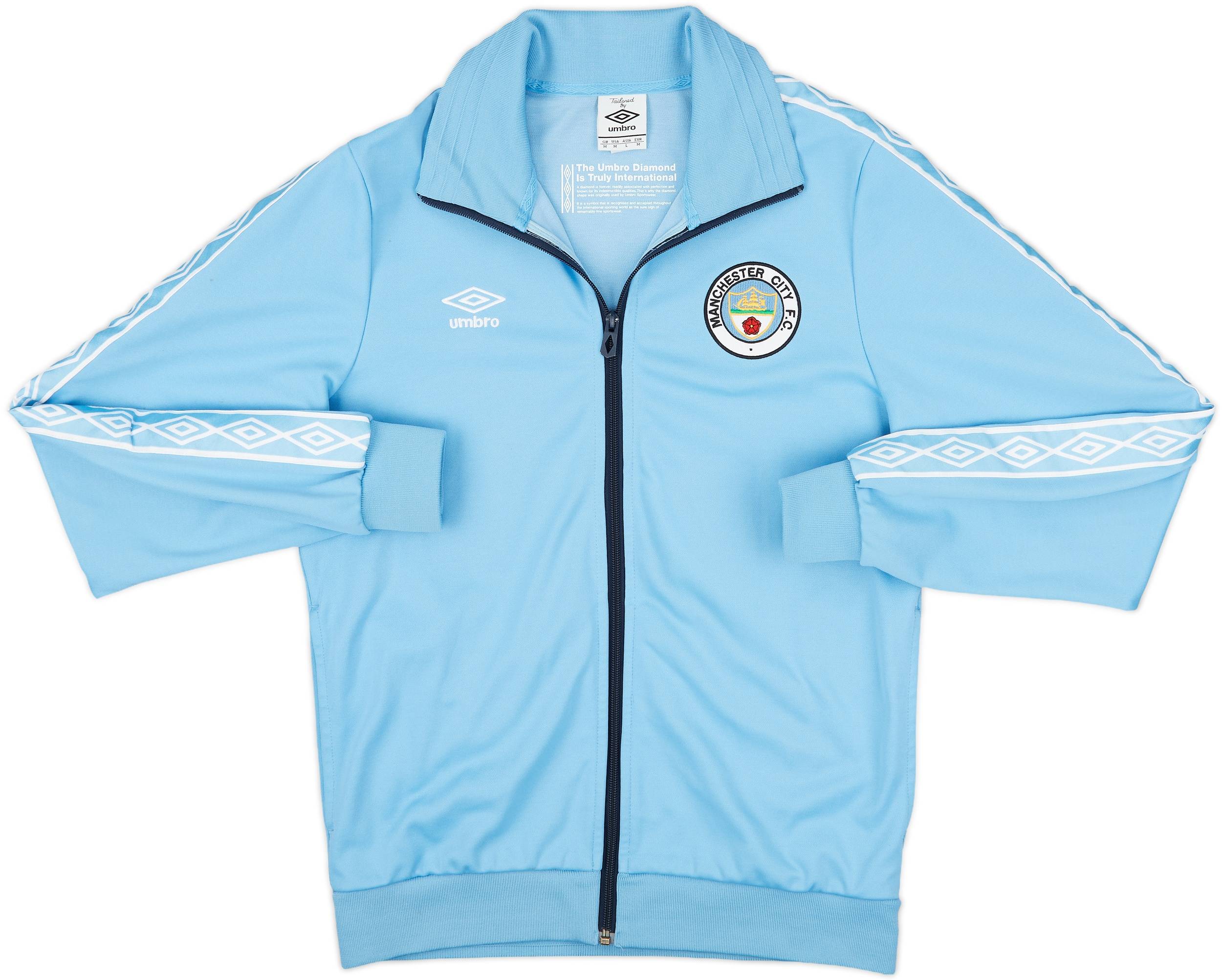 2010-11 Manchester City Umbro 'Diamond Series' Retro Style Track Jacket - 8/10 - (M)