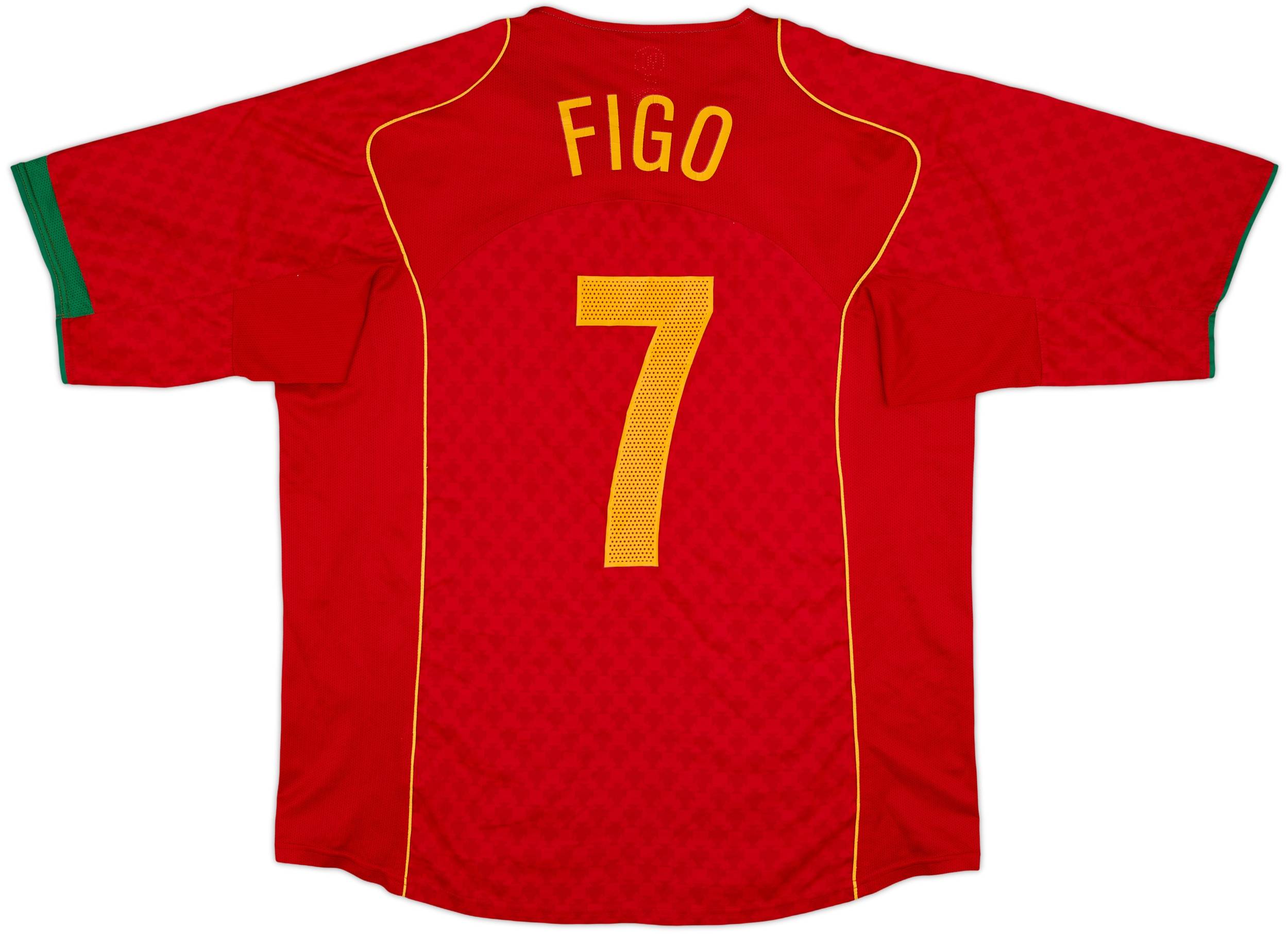 2004-06 Portugal Home Shirt Figo #7 - 7/10 - (XL)