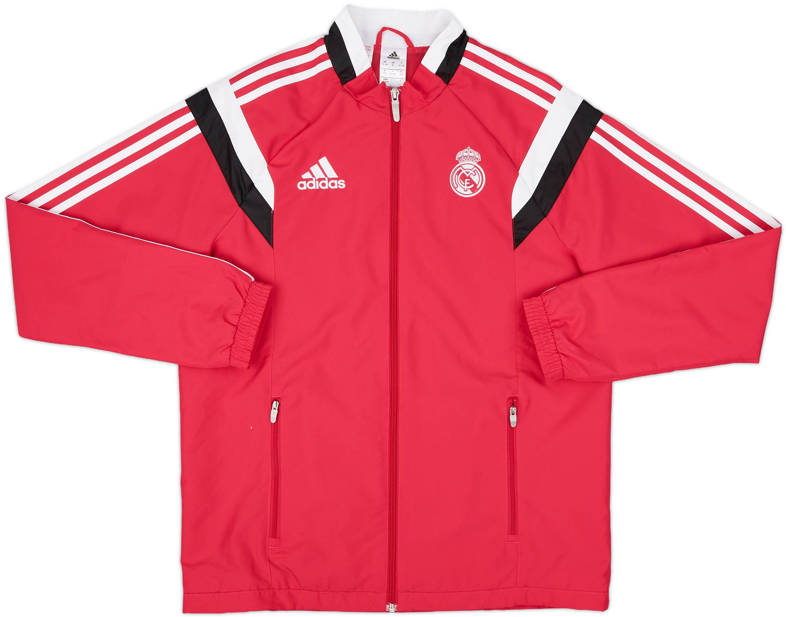2014-15 Real Madrid adidas Track Jacket - 9/10 - (XL.Boys) 2014-15 Real Madrid adidas Track Jacket - 9/10 - (XL.Boys)