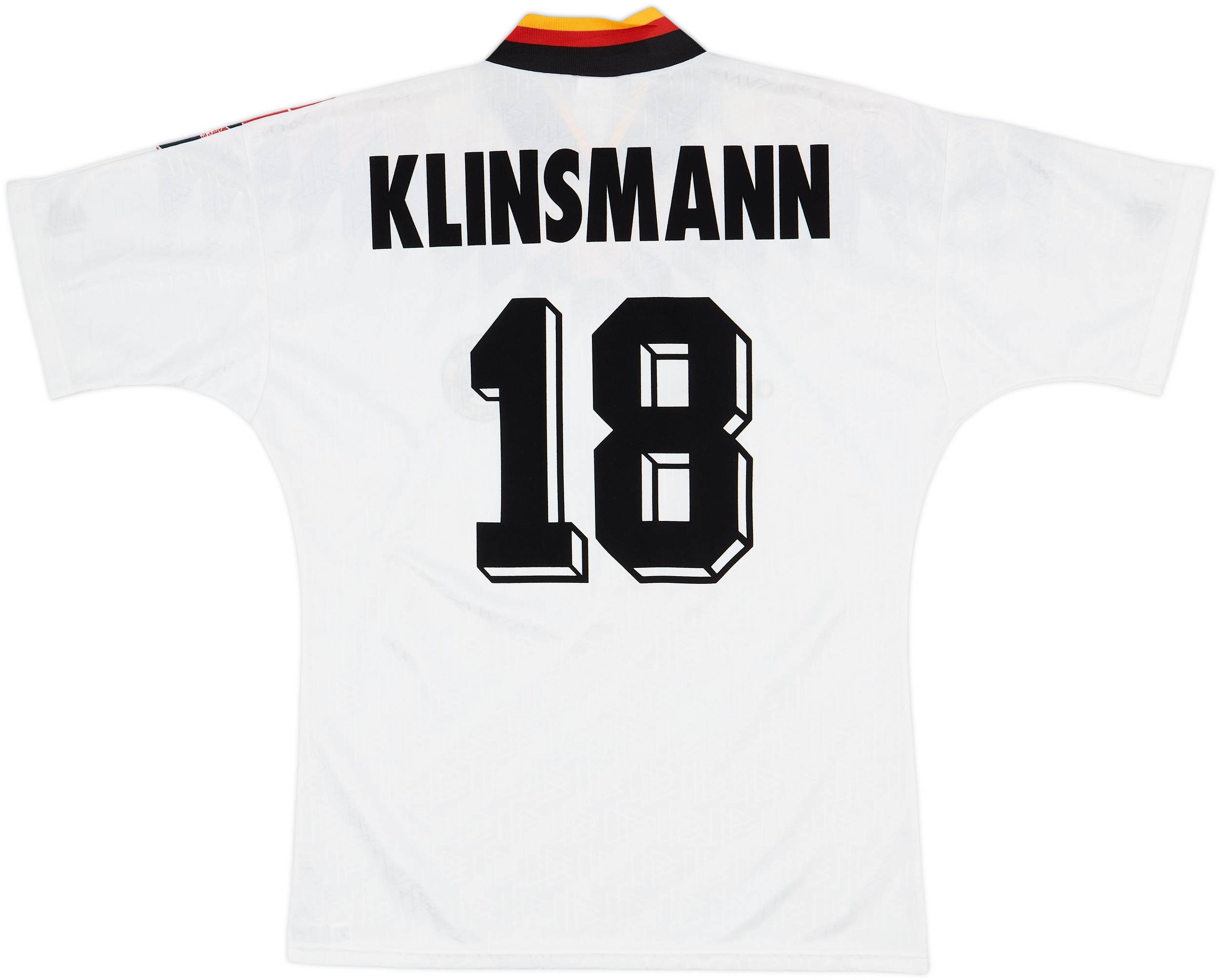 1994-96 Germany Home Shirt Klinsmann #18 - 8/10 - (M)
