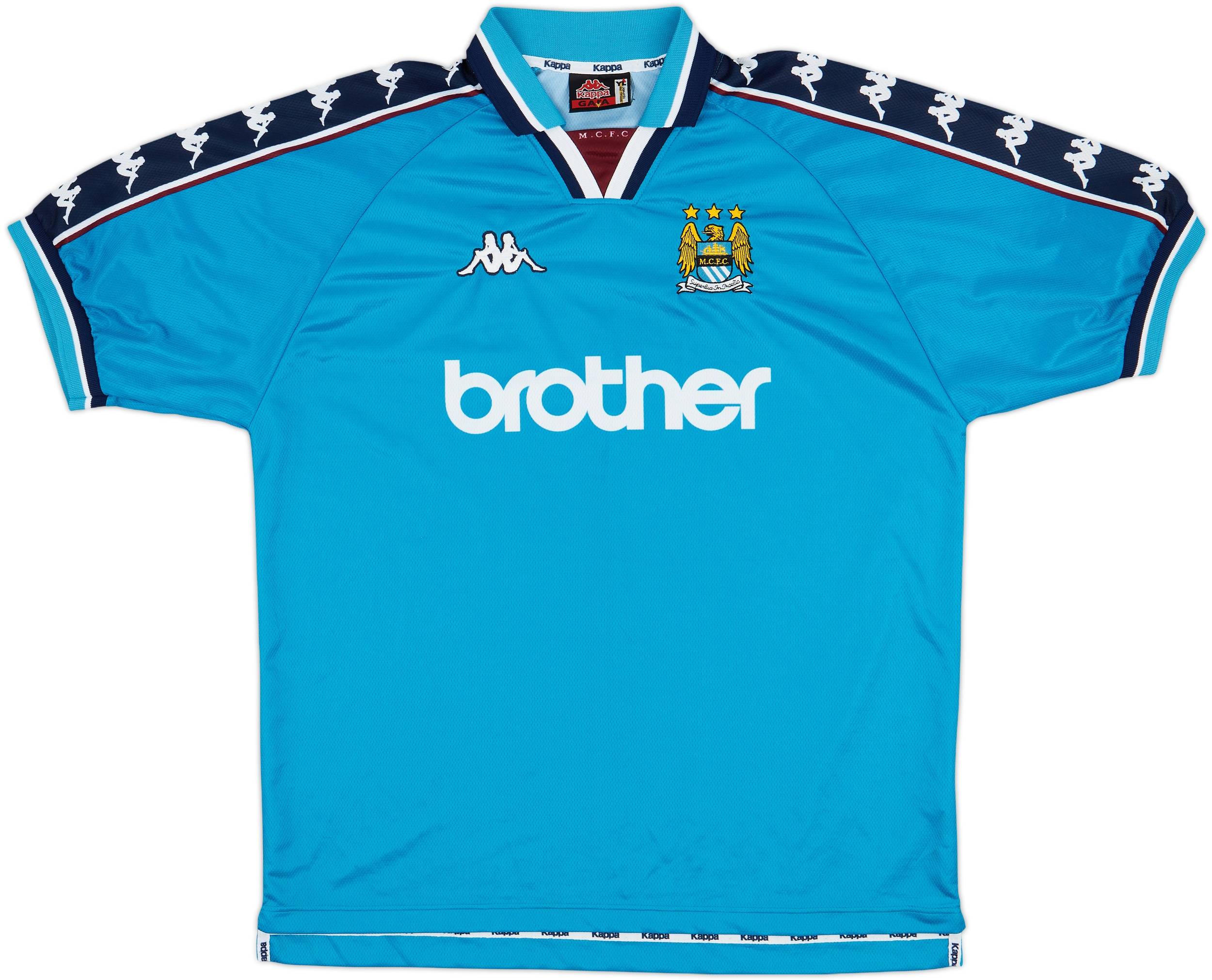ManCity 97-99 size：S 1997-99 Manchester City Home Shirt - 9/10 - (XL.Boys)