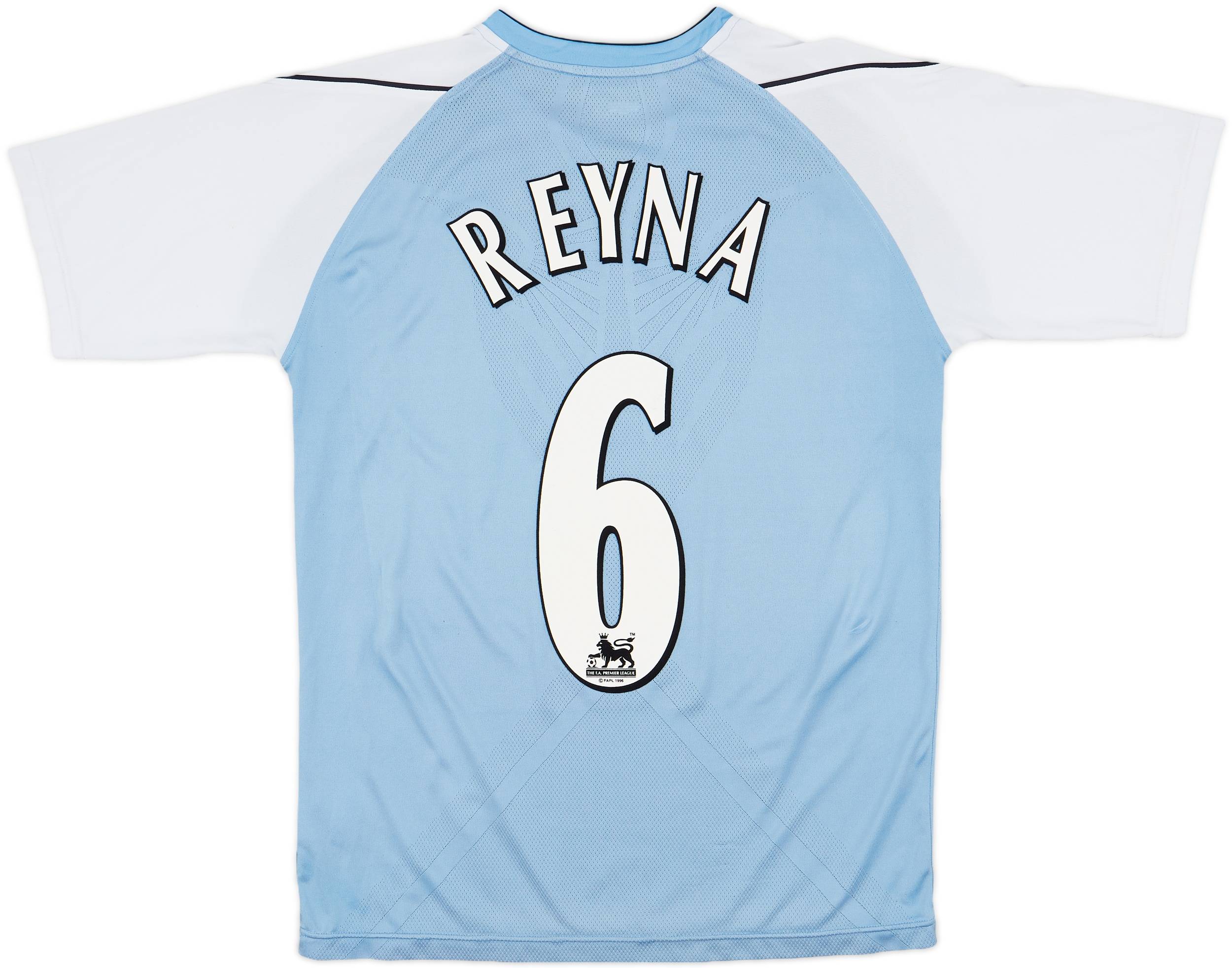 2006-07 Manchester City Home Shirt Reyna #6 - 6/10 - (M)