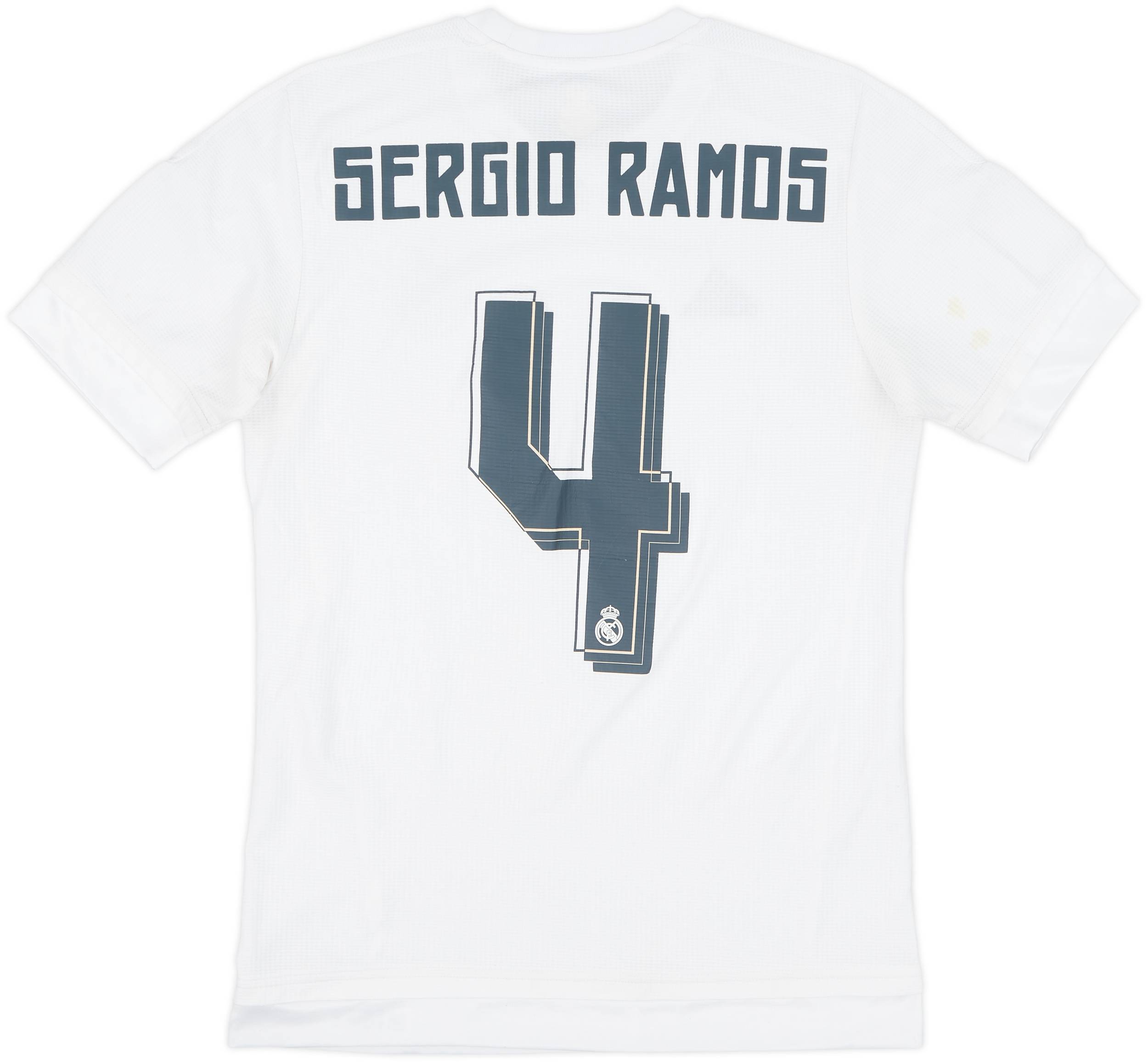 2015-16 Real Madrid Home Shirt Sergio Ramos #4 - 6/10 - (S)