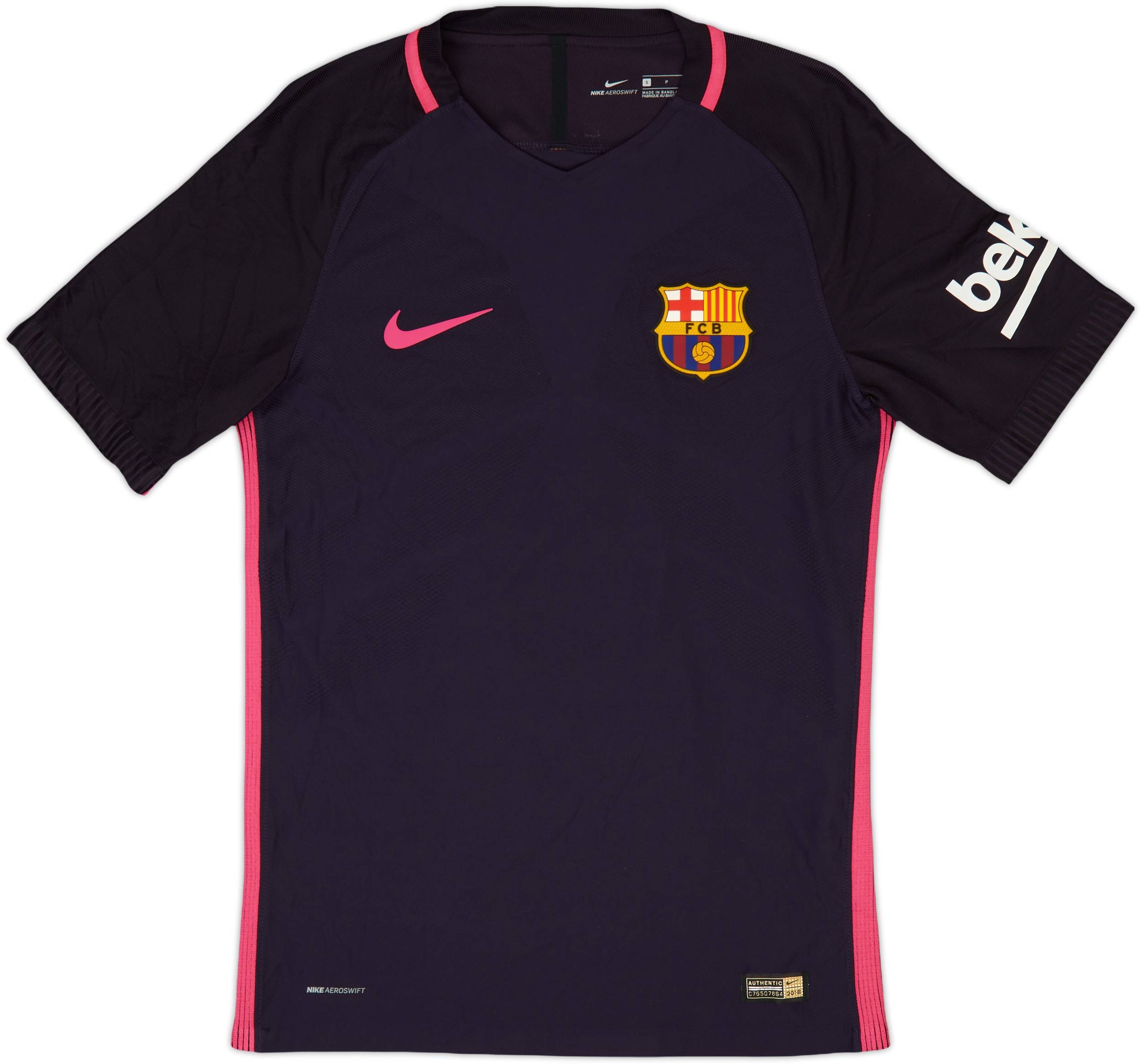 2016-17 Barcelona Authentic Away Shirt A.Iniesta #8 - 6/10 - (S)