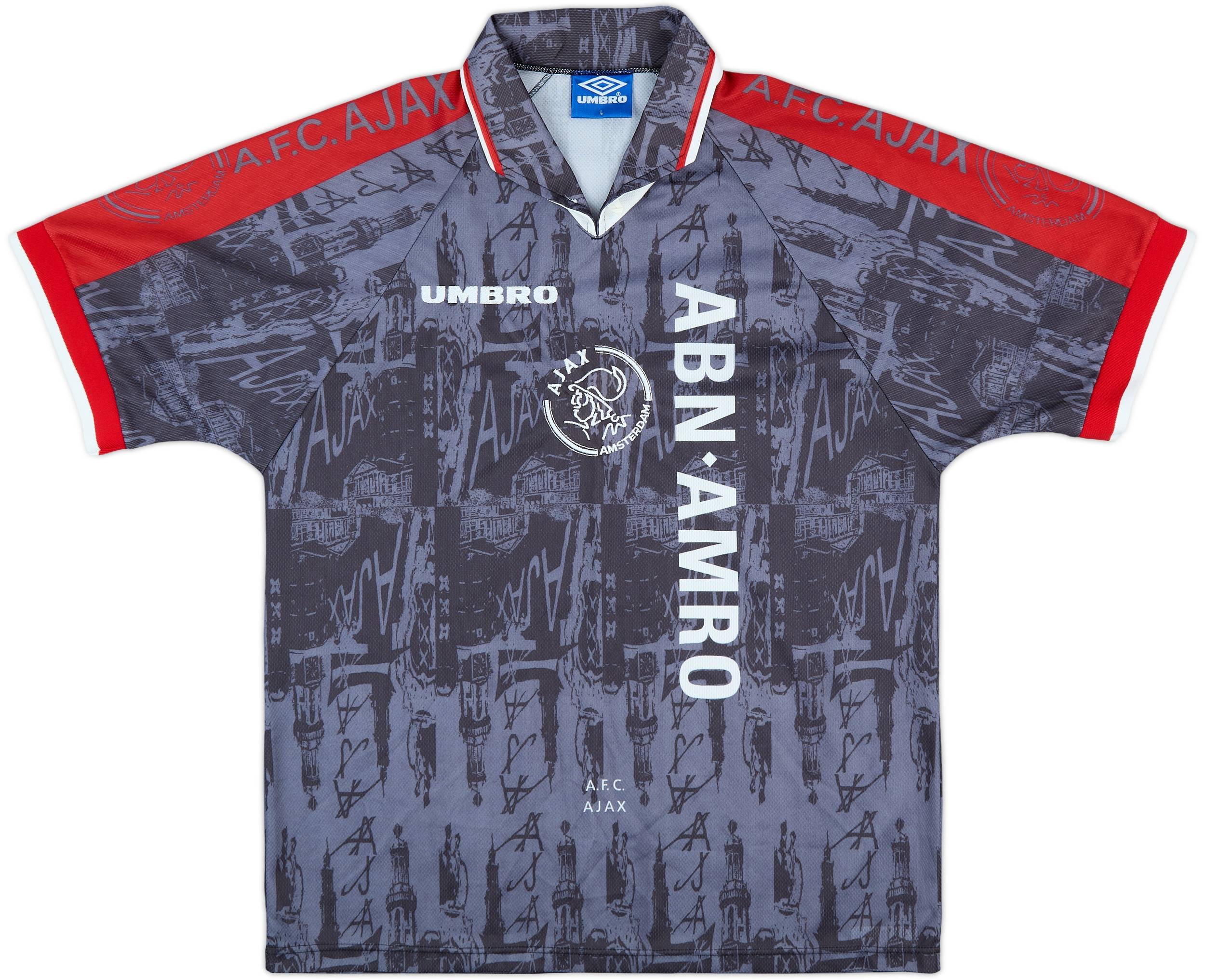 1996-97 Ajax Away Shirt Kluivert #9 - 10/10 - (L)