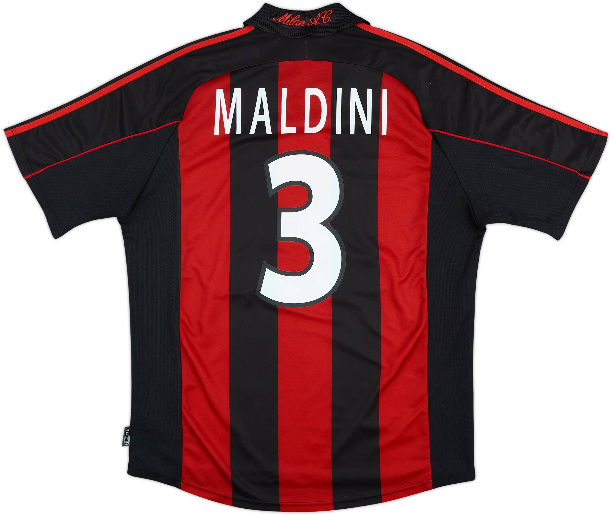 高評価なギフト 2000-02 (L) - 8/10 - #3 Maldini Shirt Home Milan AC ウェア