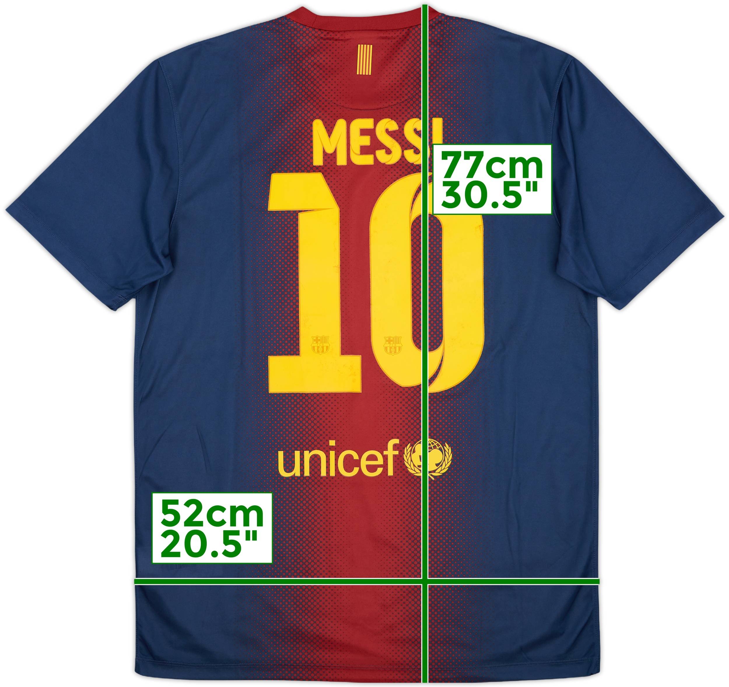 2012/13【AUTHENTIC】Messi #10 , XL 2012-13 Barcelona Basic Home Shirt Messi #10 - 7/10 - (M)