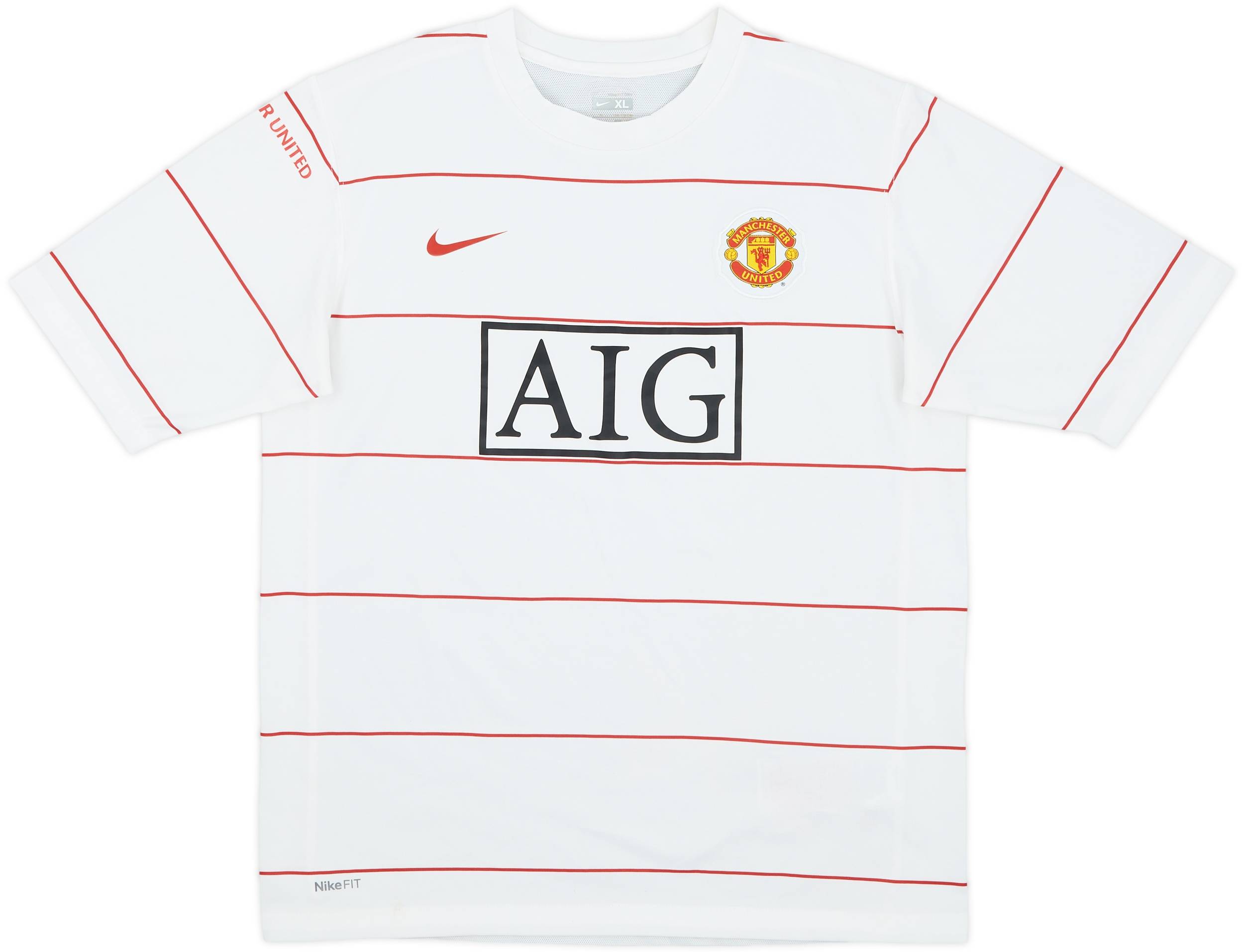 2008-09 Manchester United Nike Training Shirt - 9/10 - (XL.Boys)