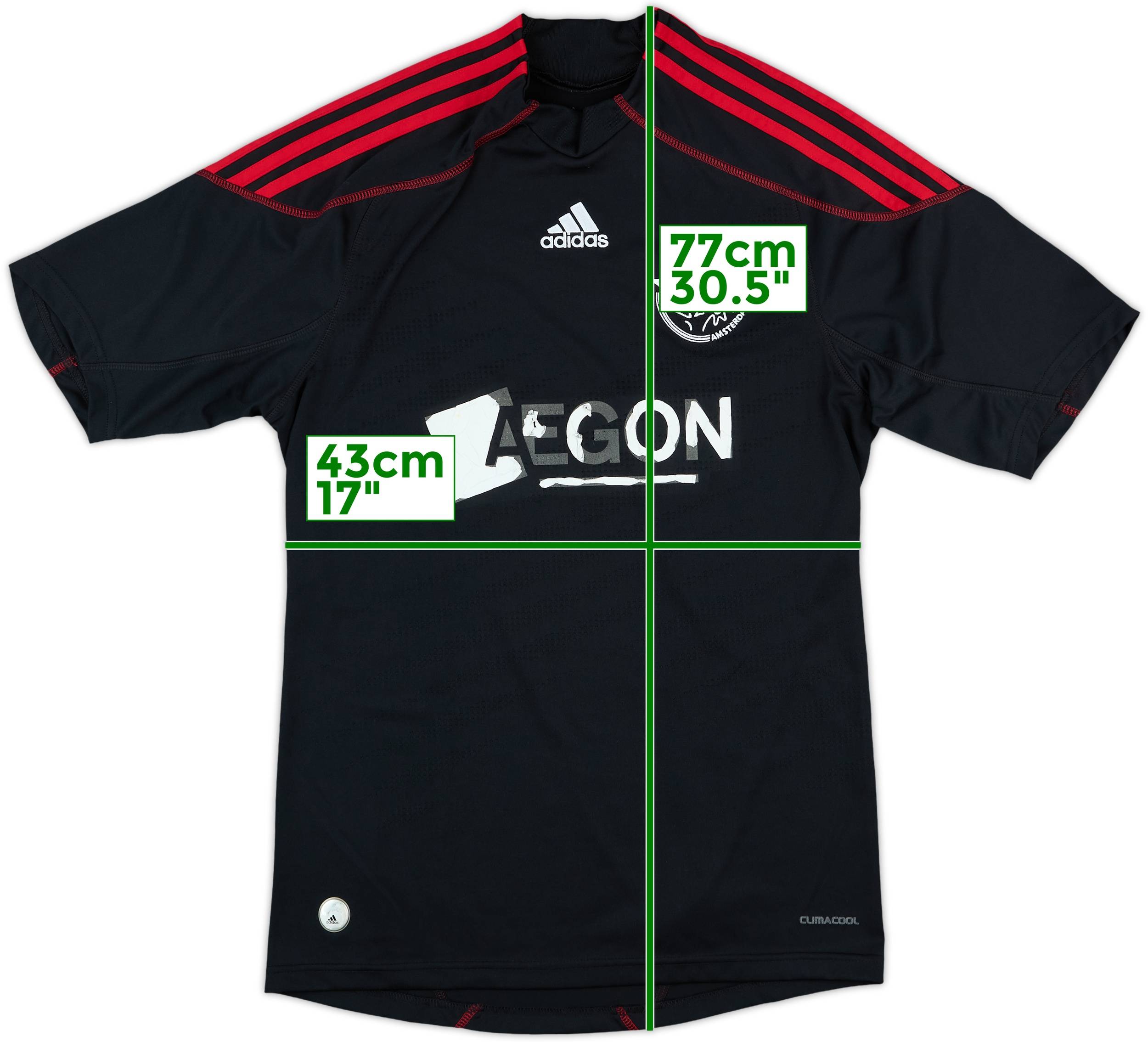 ウェア 09-10 Ajax Amsterdam away black L 2009-10 Ajax Away Shirt - 4/10 - (S)