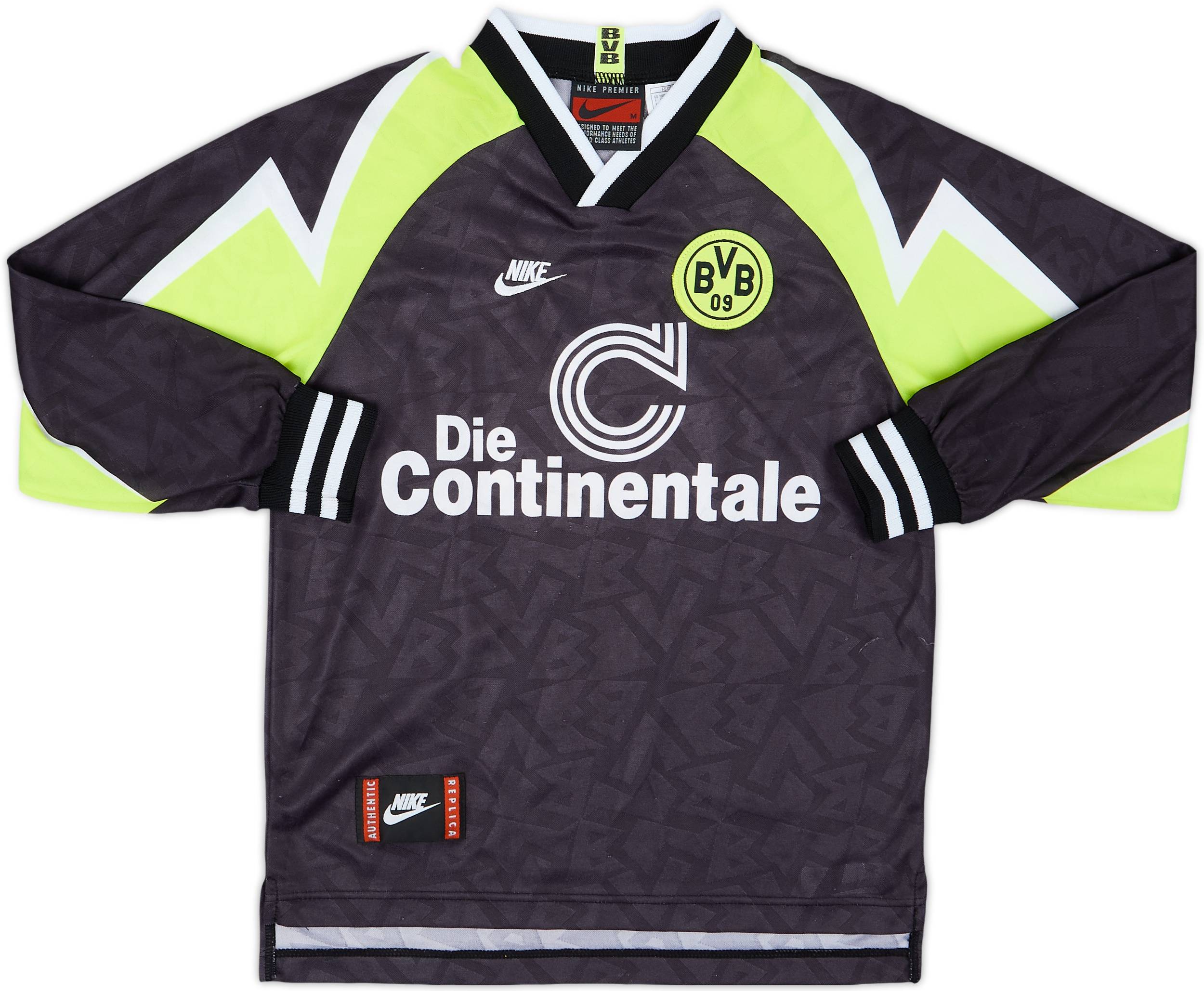 1995-96 Borussia Dortmund Deutscher Meister Away L/S Shirt - 7/10