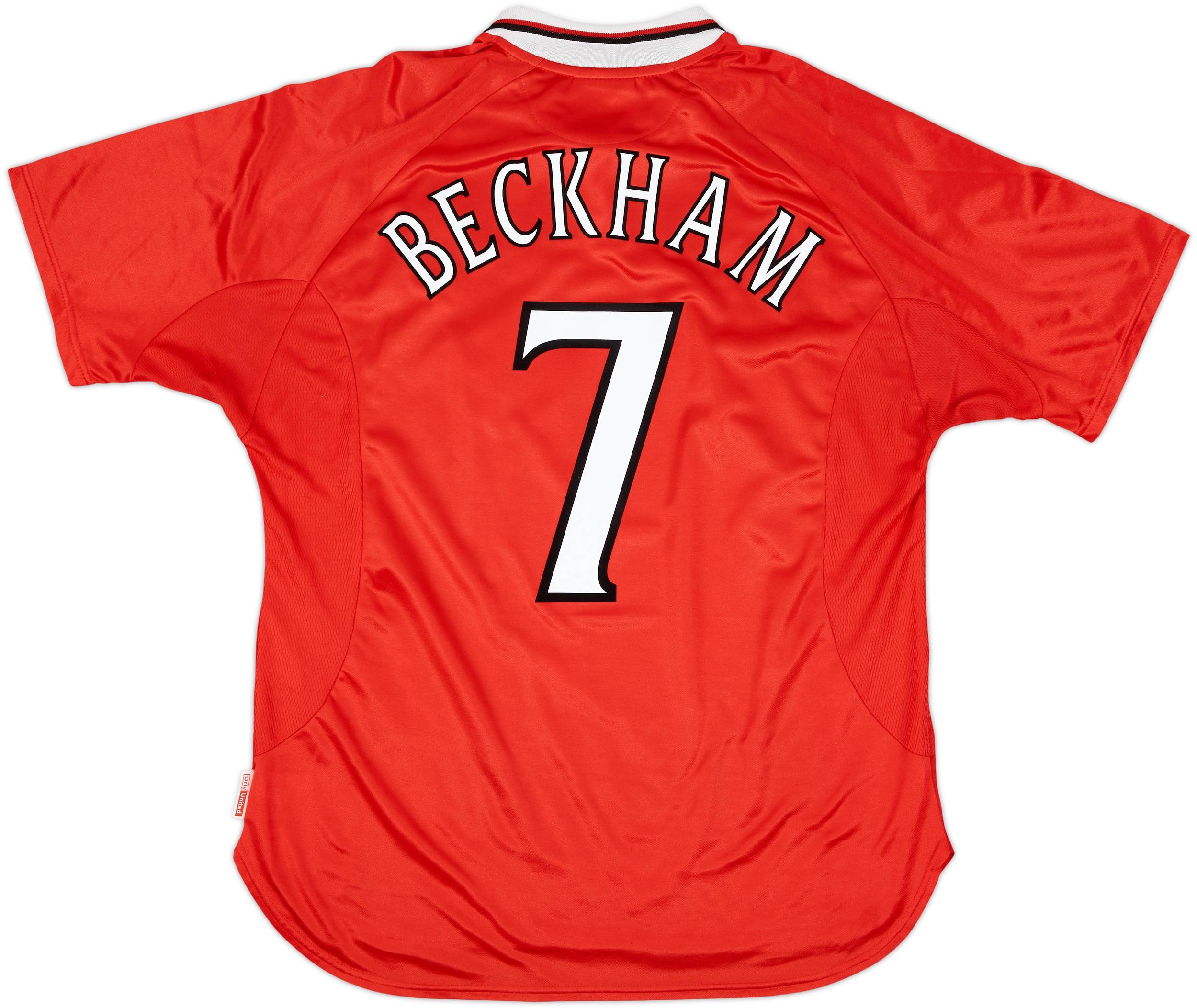 1999-00 Manchester United 'CL Winners' Shirt Beckham #7 - 7/10 - (XL)
