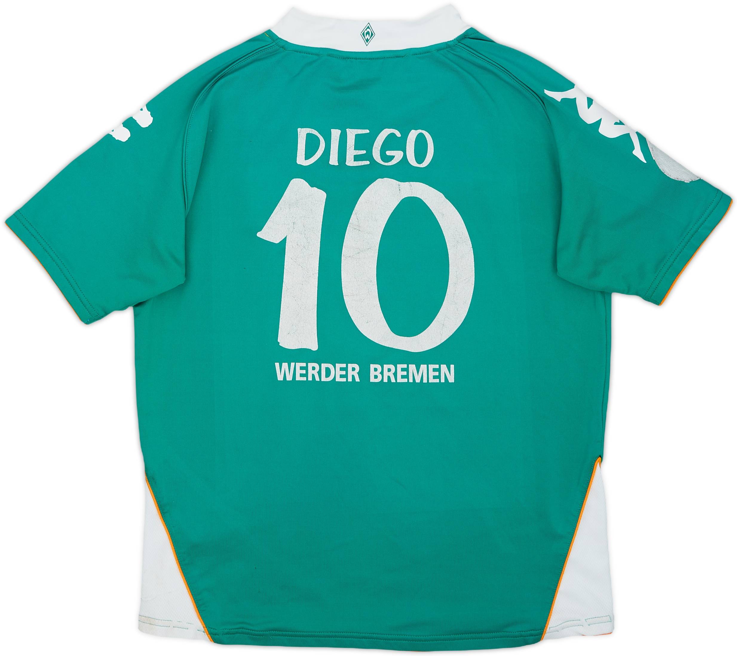 2007-08 Werder Bremen Home Shirt Diego #10 - 6/10 - (XL.Boys)