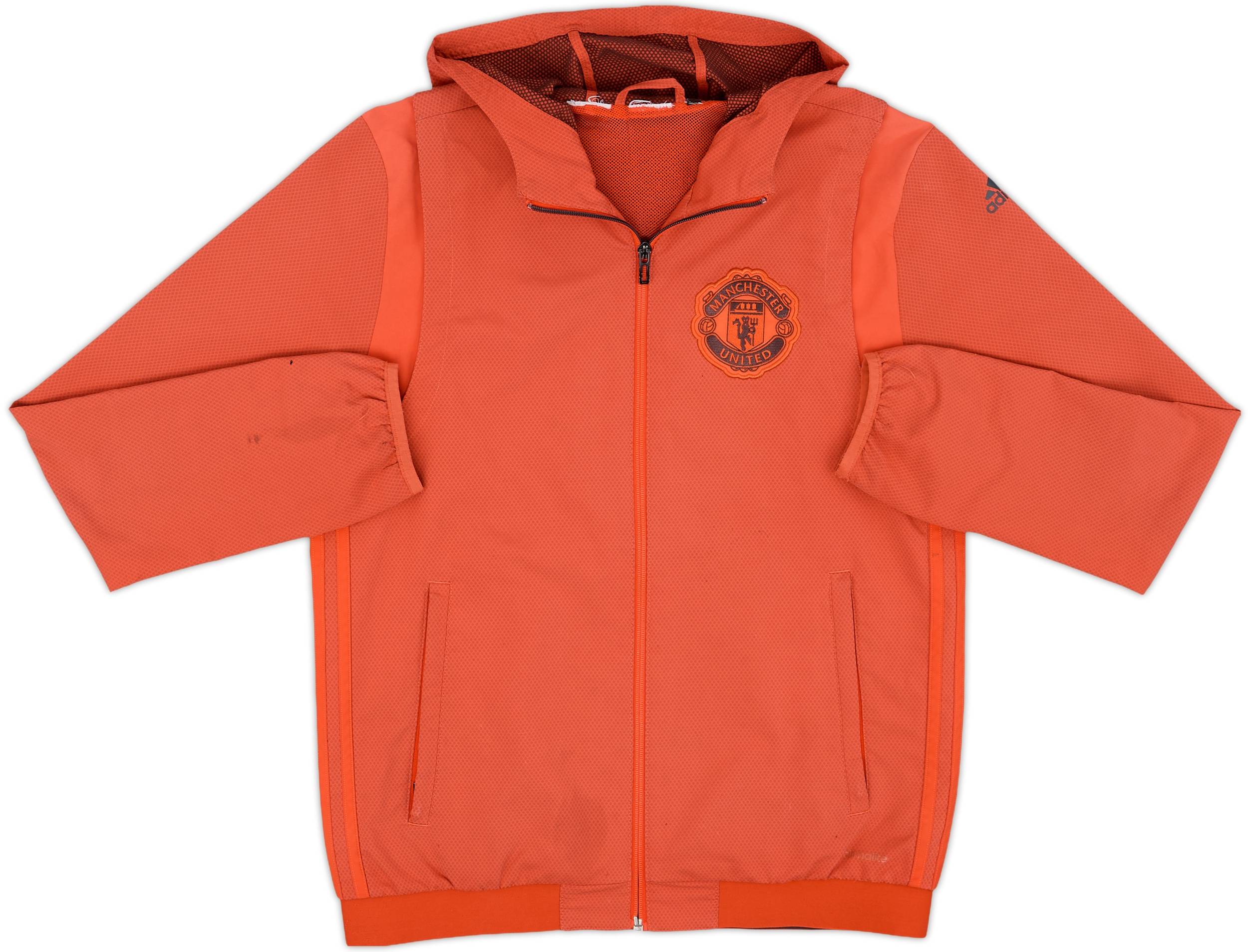 2016-17 Manchester United adidas Hooded Track Jacket 4/10 (S)