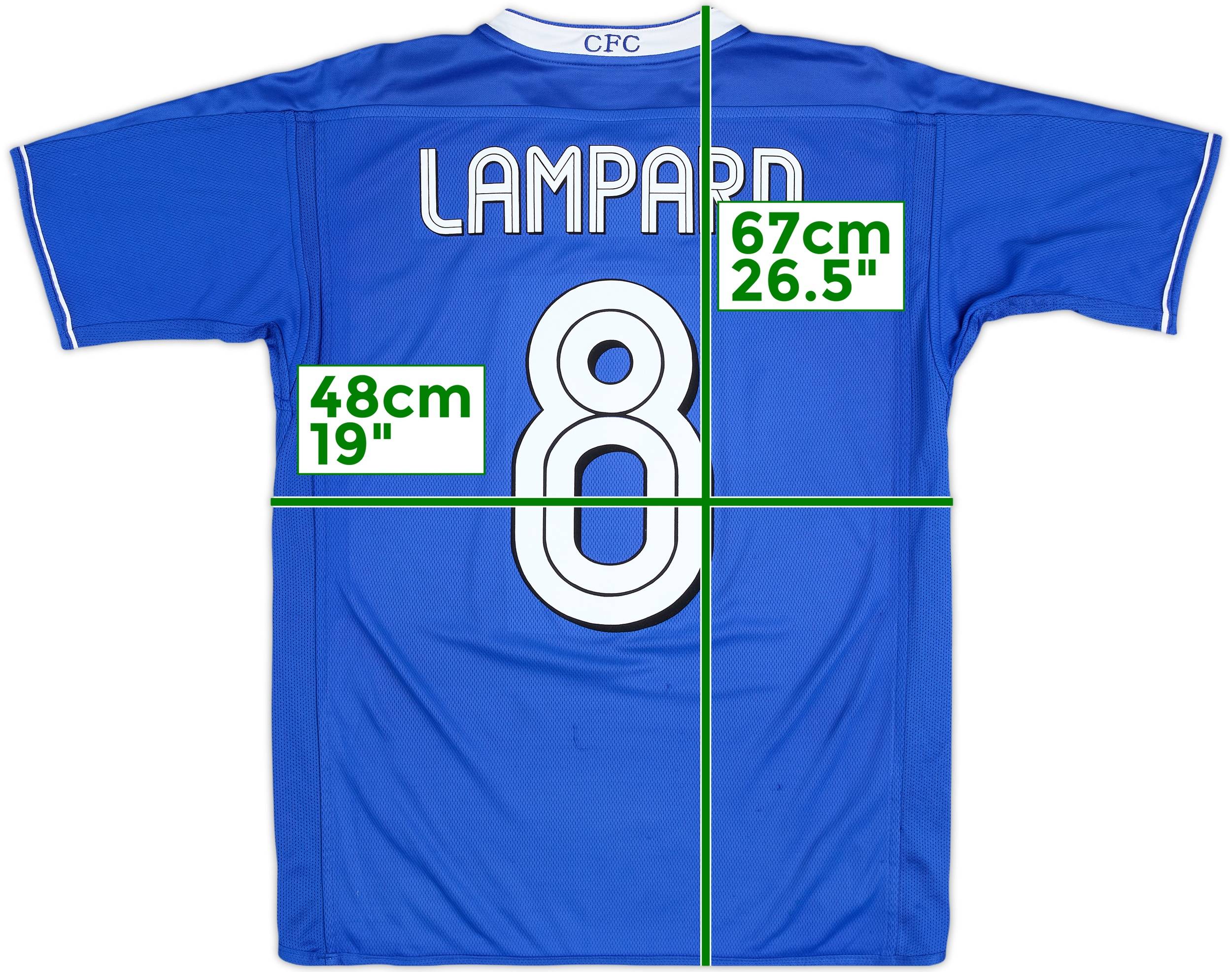 2003-05 Chelsea Home Shirt Lampard #8 - 8/10 - (XL.Boys)