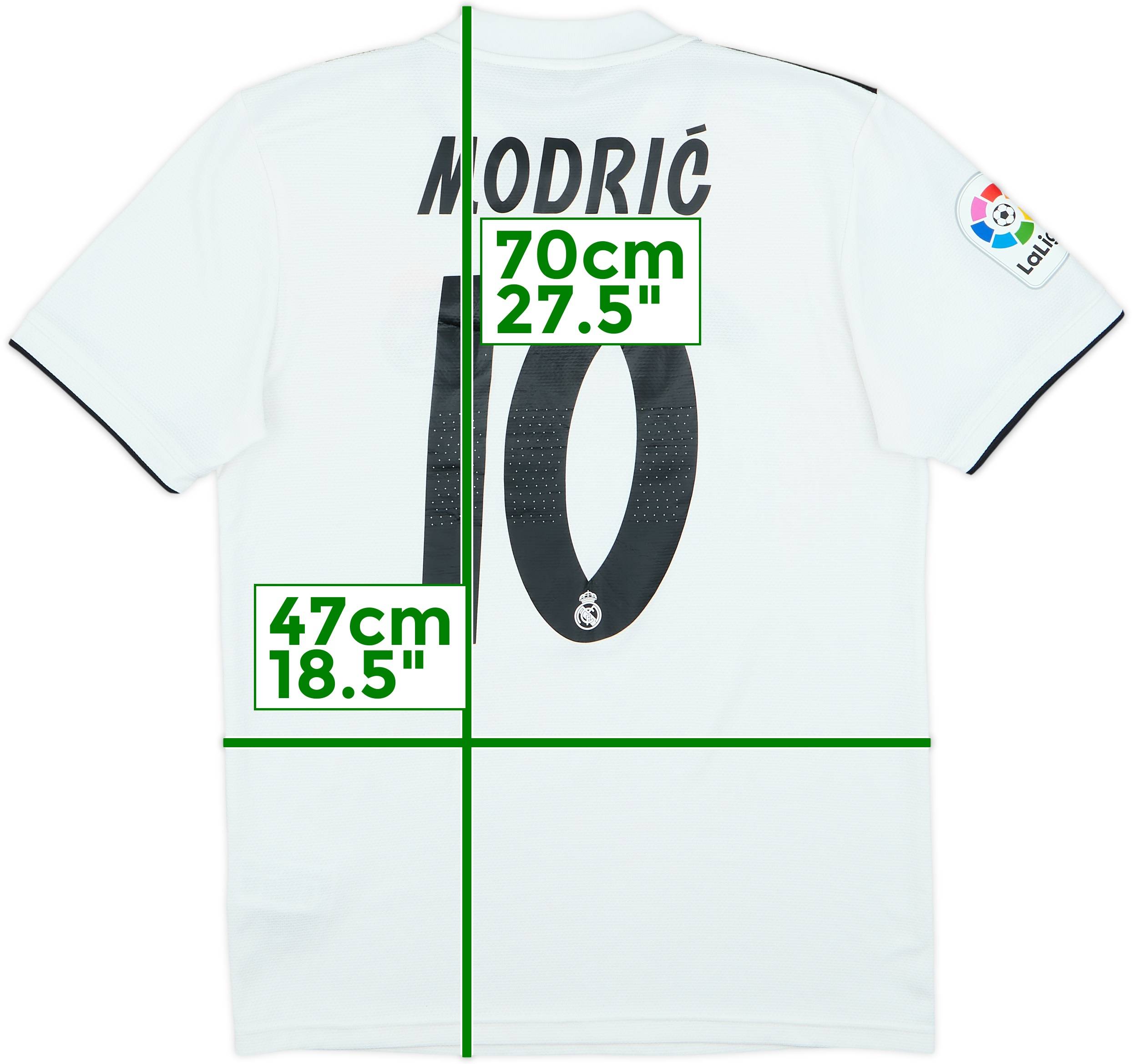 2018-19 Real Madrid Home Shirt Modric #10 - 8/10 - (S)