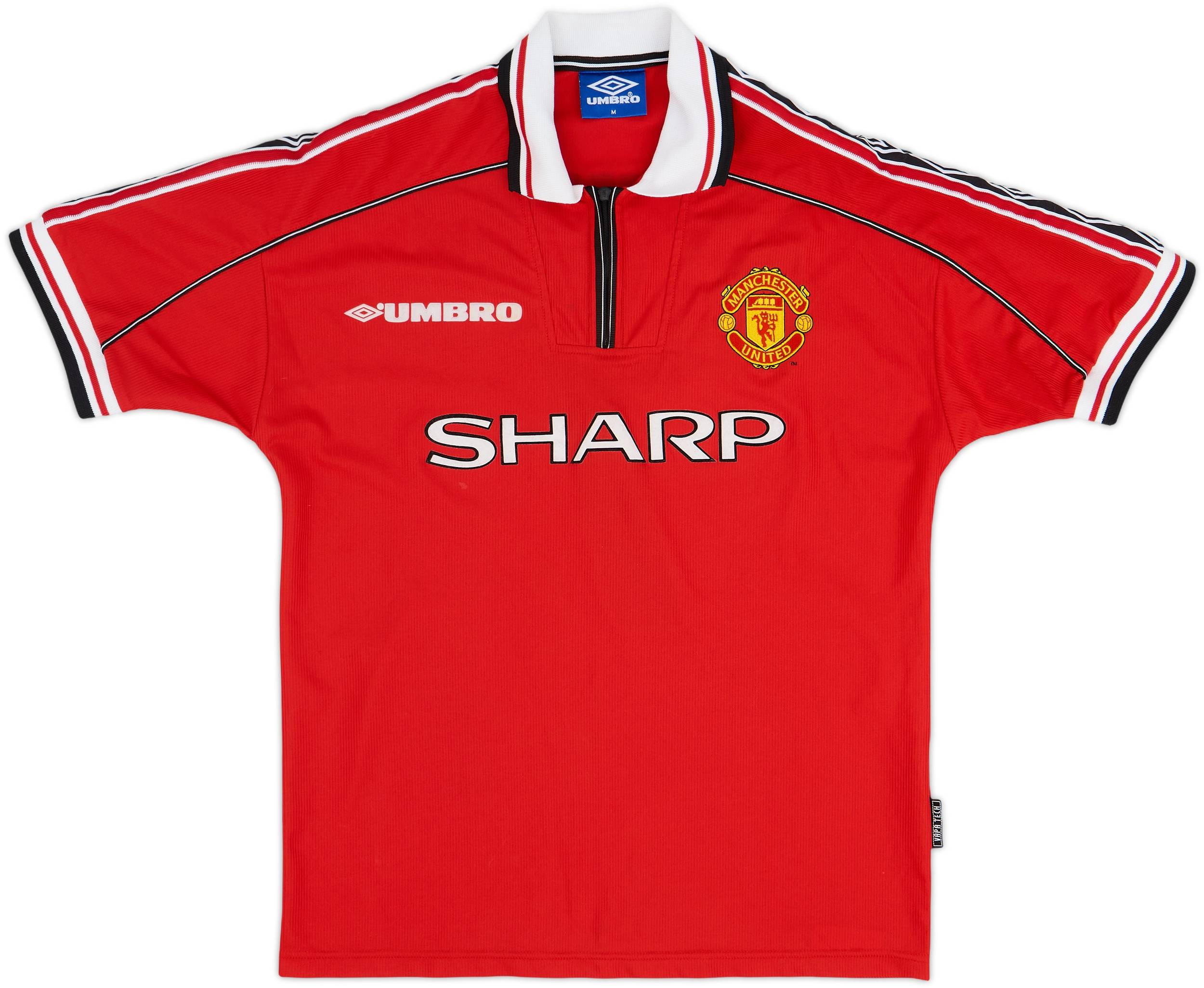 1998-00 Manchester United Home Shirt Beckham #7 - 8/10 - (M)