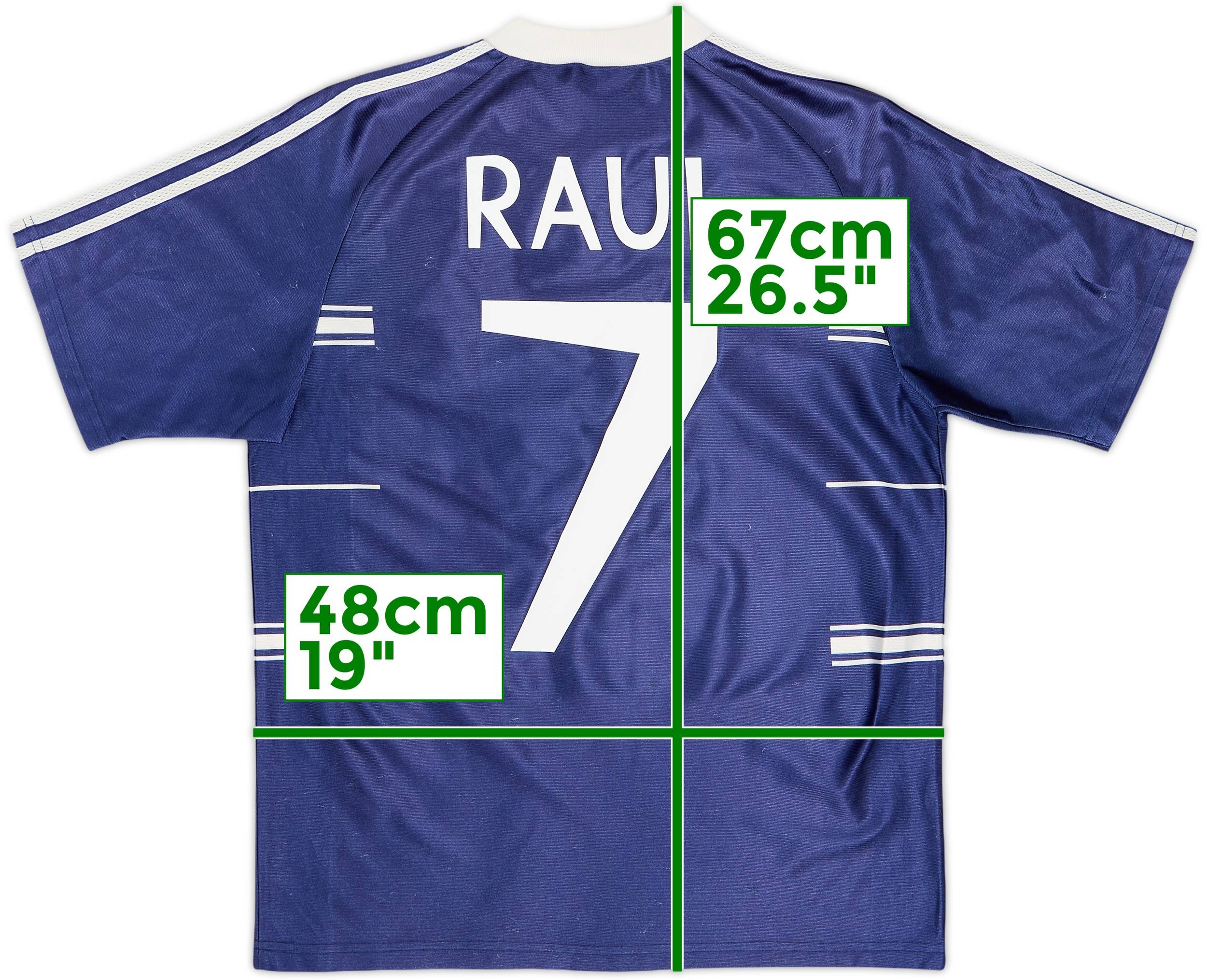 1998-99 Real Madrid Basic Away Shirt Raul #7 - 6/10 - (S)